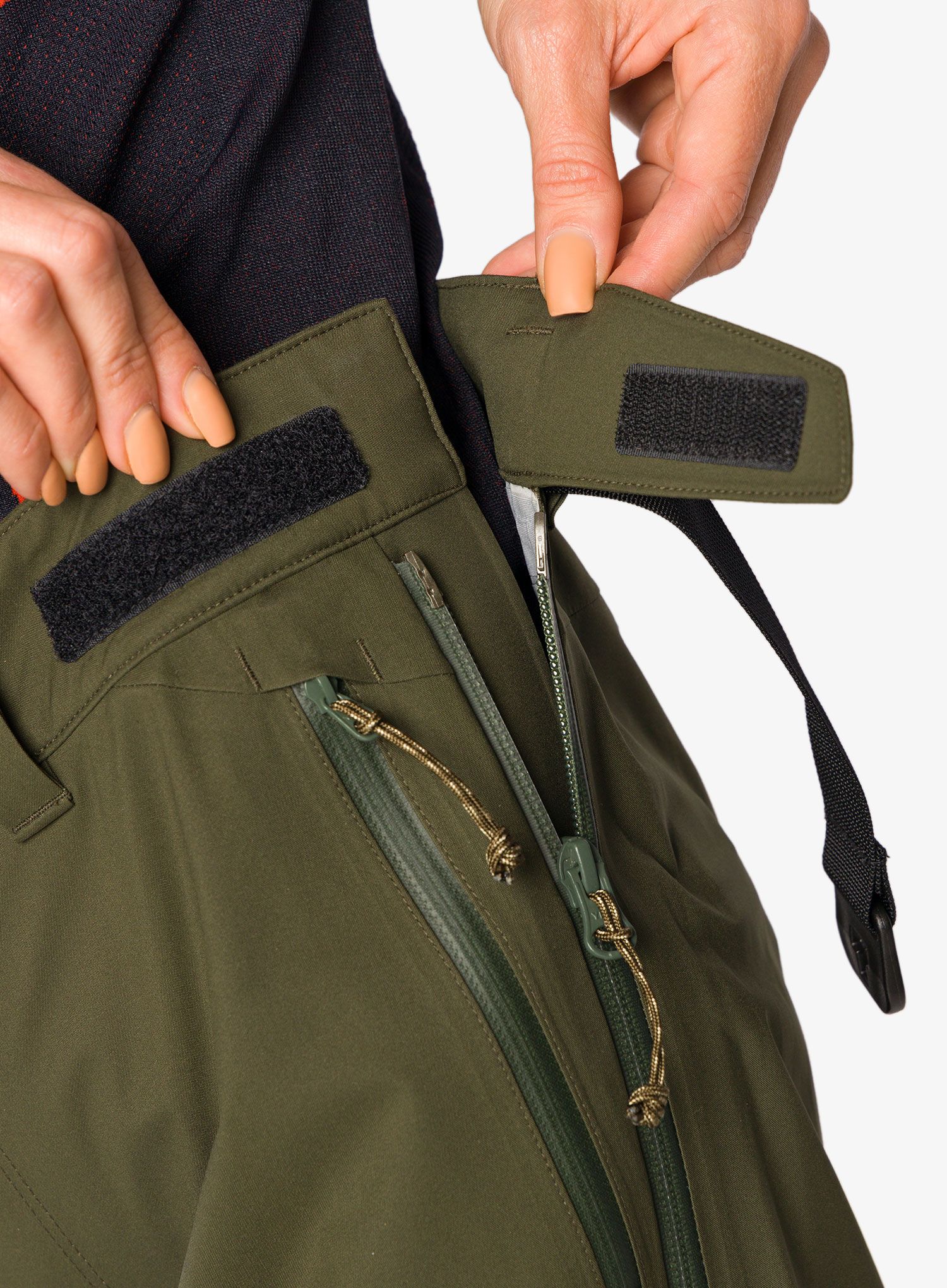 Dámské kalhoty Fjallraven Keb Eco-Shell Trousers - deep forest