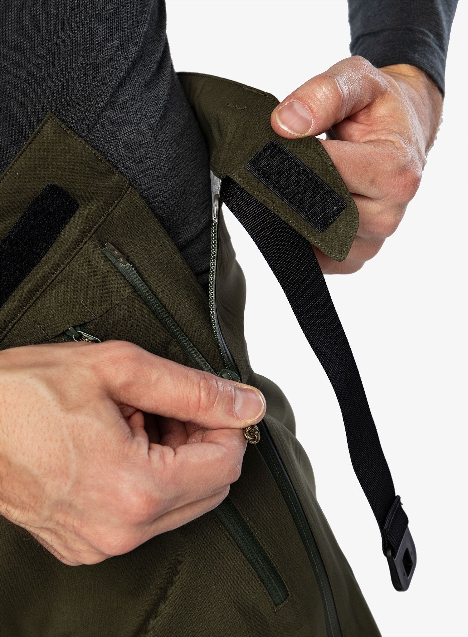 Kalhoty Fjallraven Keb Eco-Shell Trousers - deep forest