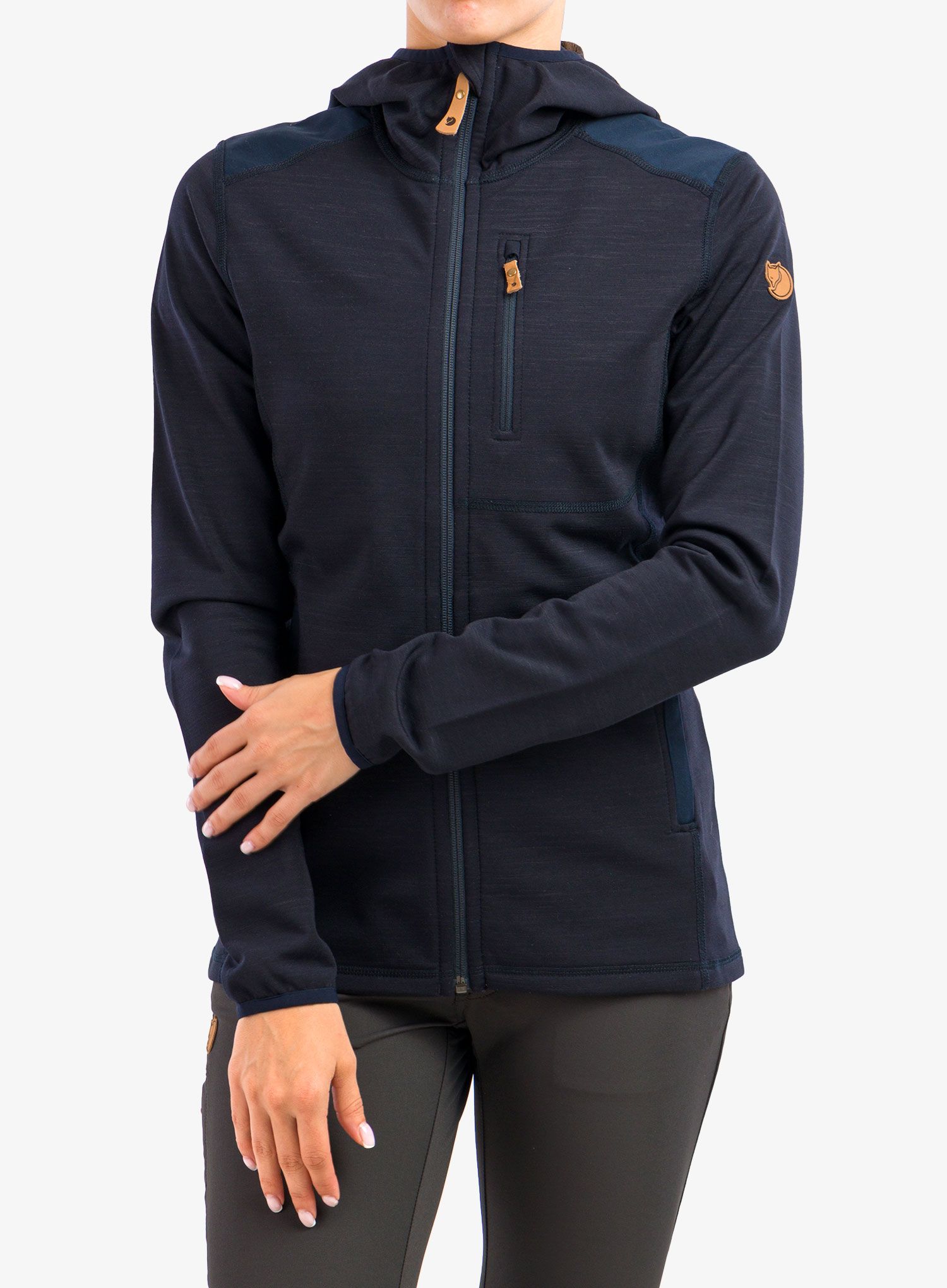 Dámská fleecová mikina Fjallraven Keb Fleece Hoodie - dark navy