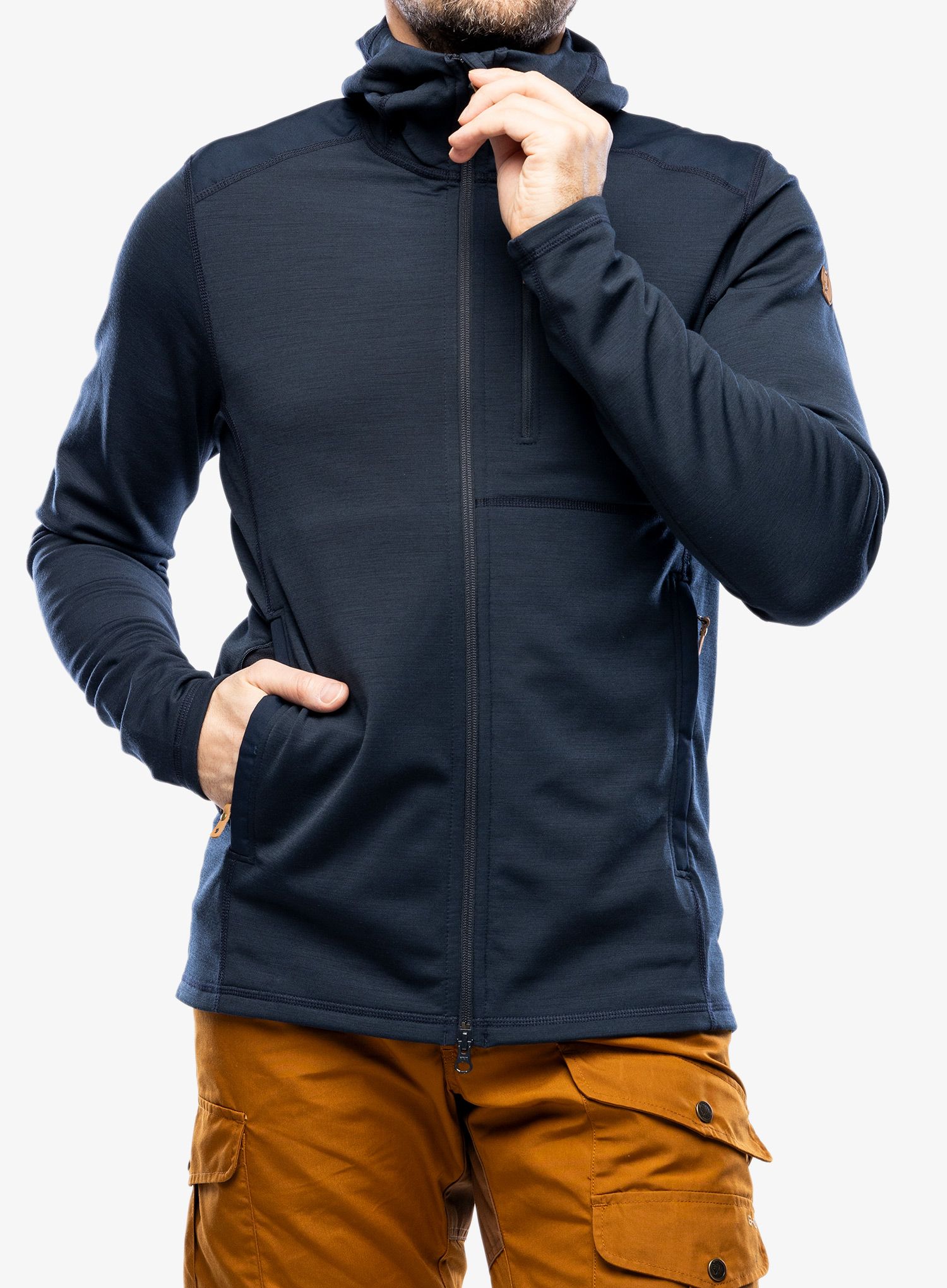 Mikina Fjallraven Keb Fleece Hoodie - dark navy