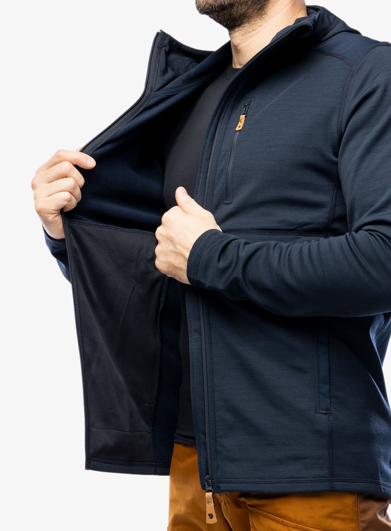 Mikina Fjallraven Keb Fleece Hoodie - dark navy