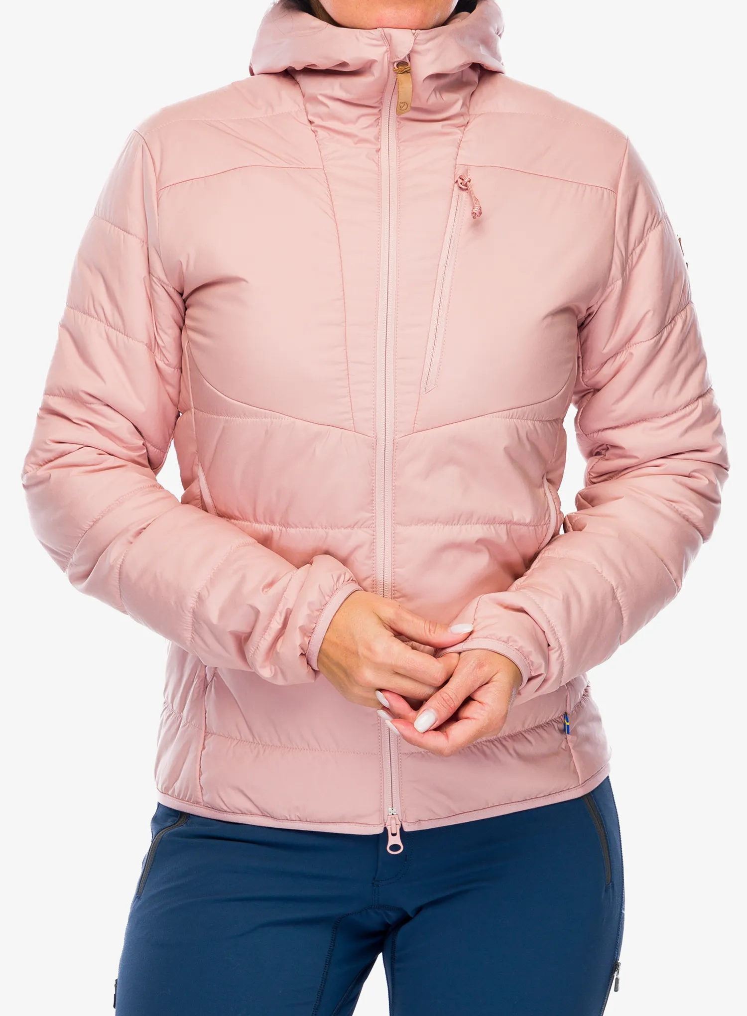 Zateplená bunda dámská Fjallraven Keb Padded Hoodie - chalk rose