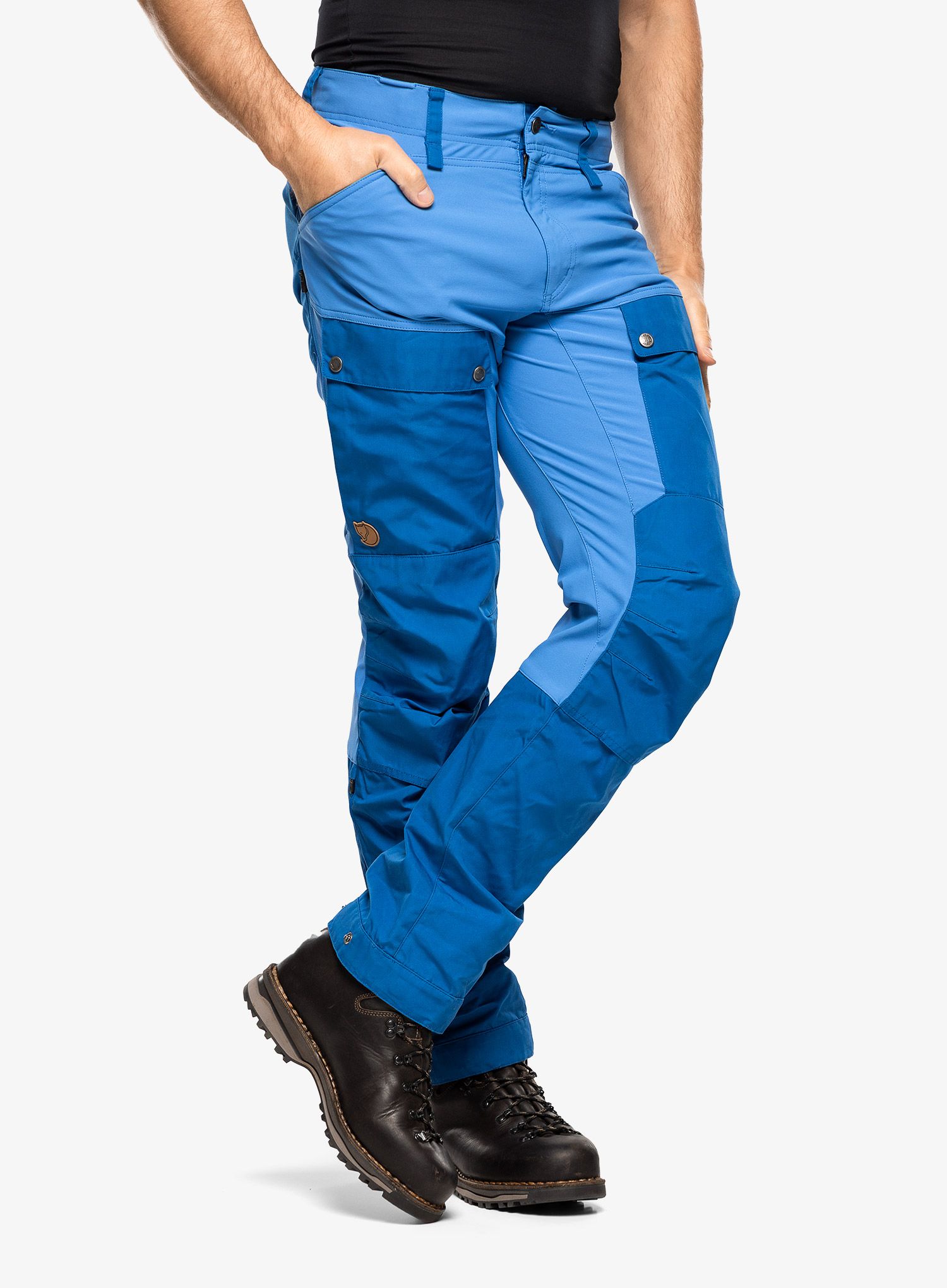 Trekové kalhoty Fjallraven Keb Trousers - alpine blue/un blue