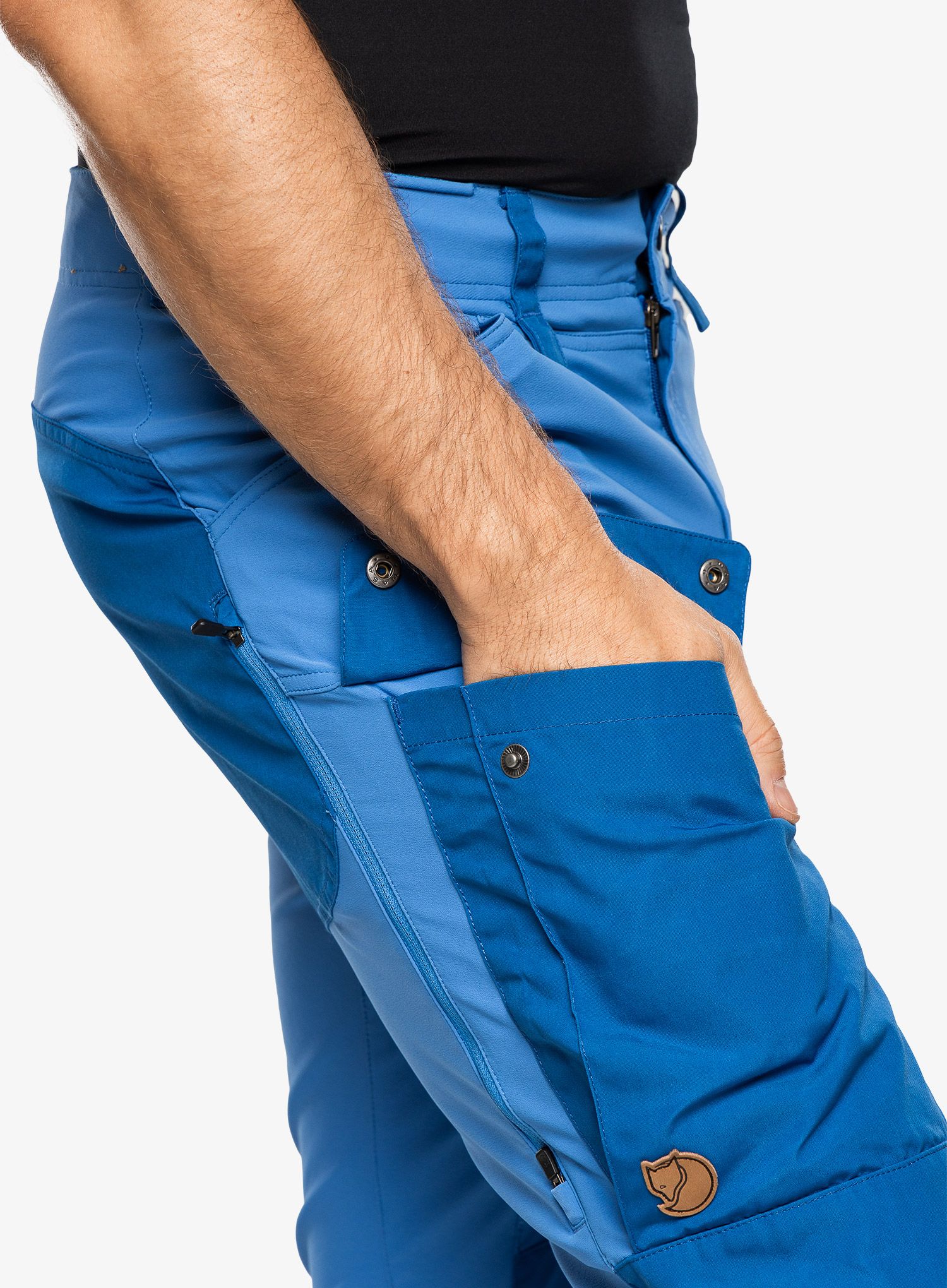 Trekové kalhoty Fjallraven Keb Trousers - alpine blue/un blue