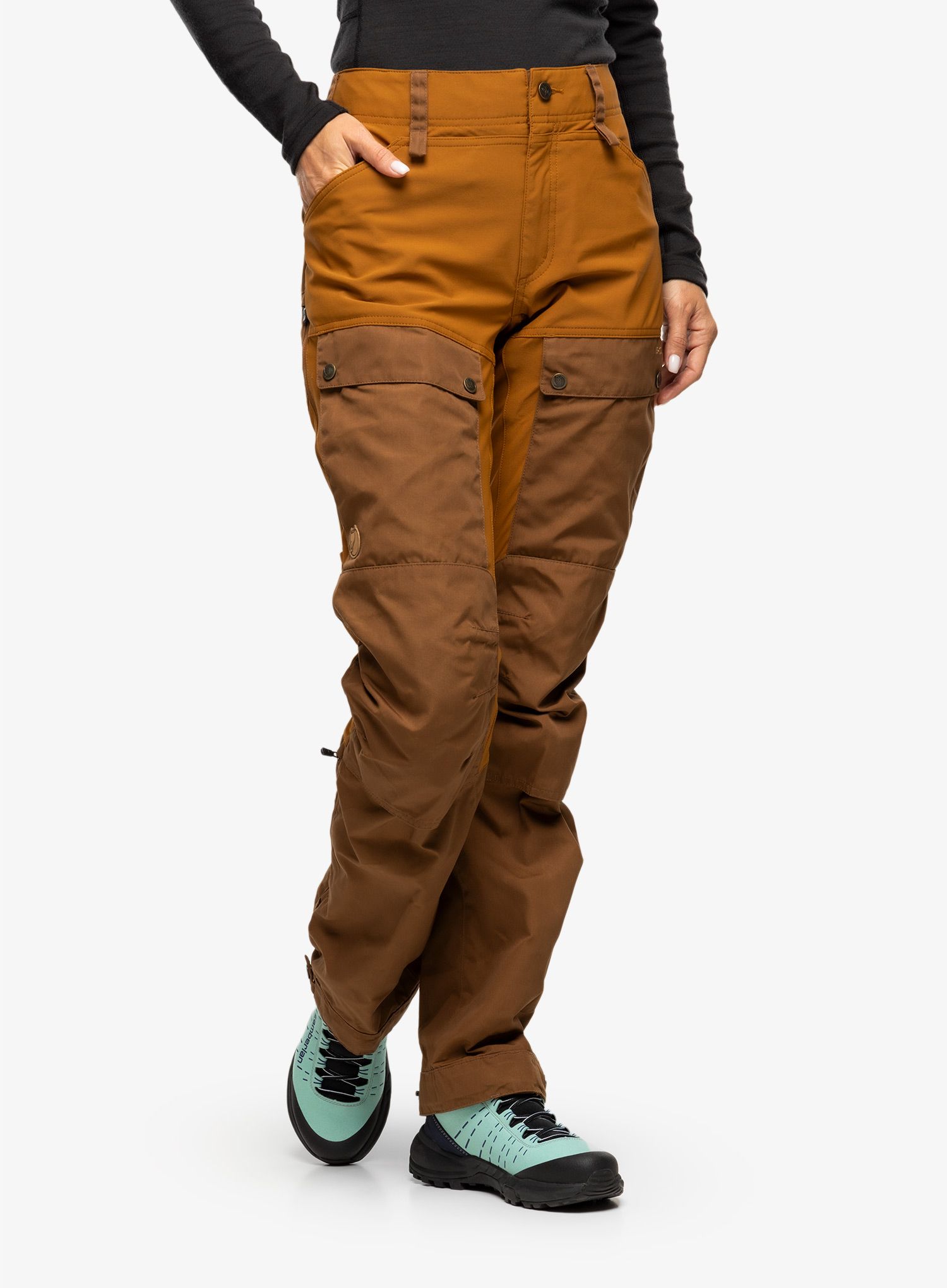 Trekové kalhoty dámské Fjallraven Keb Trousers - brown/chestnut