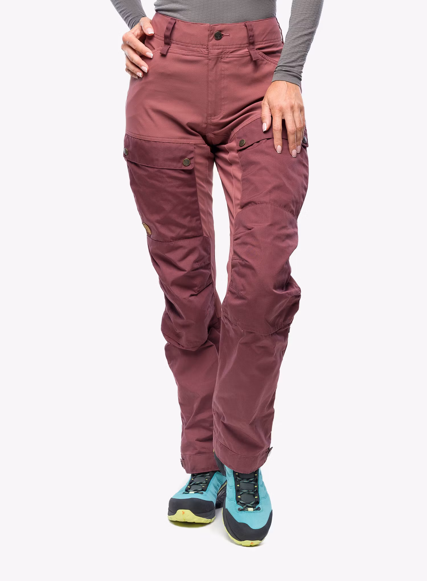 Trekové kalhoty dámské Fjallraven Keb Trousers - port/mesa purple