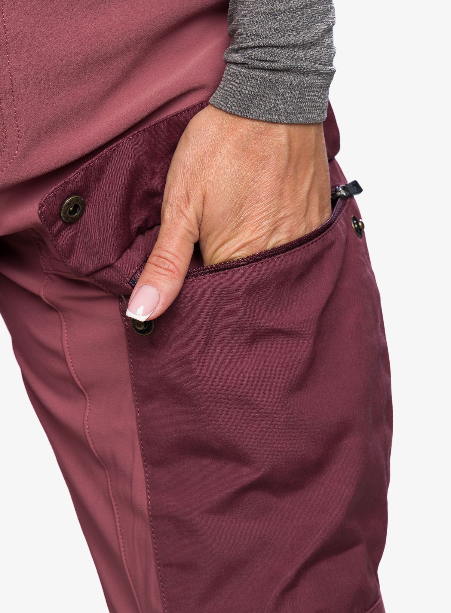 Trekové kalhoty dámské Fjallraven Keb Trousers - port/mesa purple
