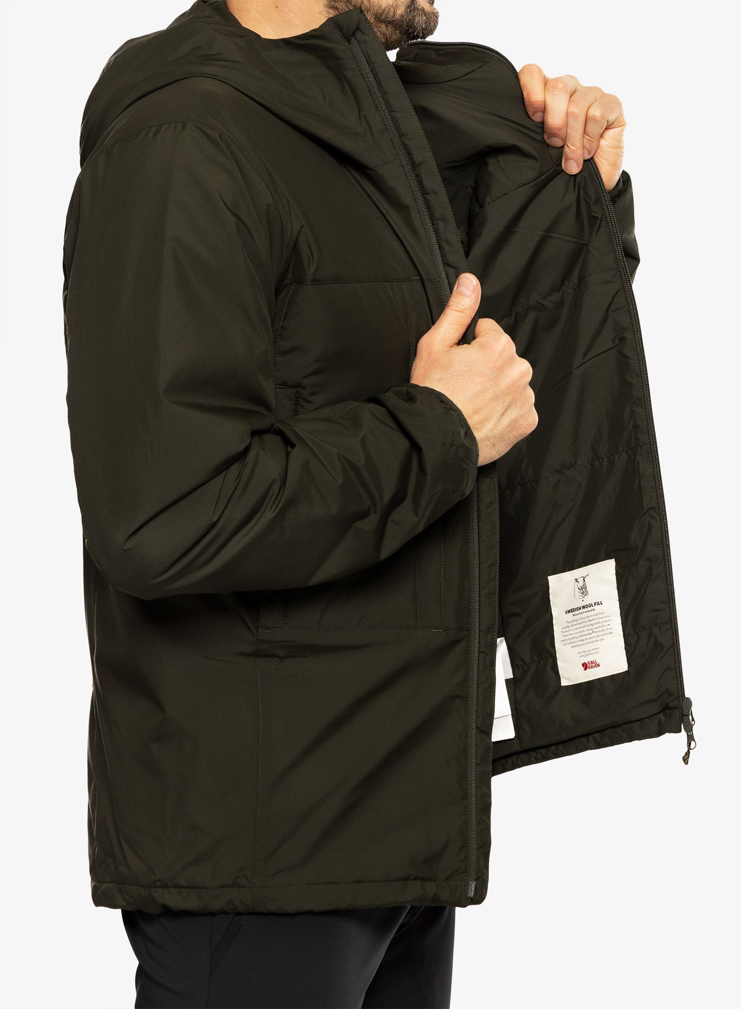 Izolovaná bunda Fjallraven Keb Wool Padded Jacket - deep forest
