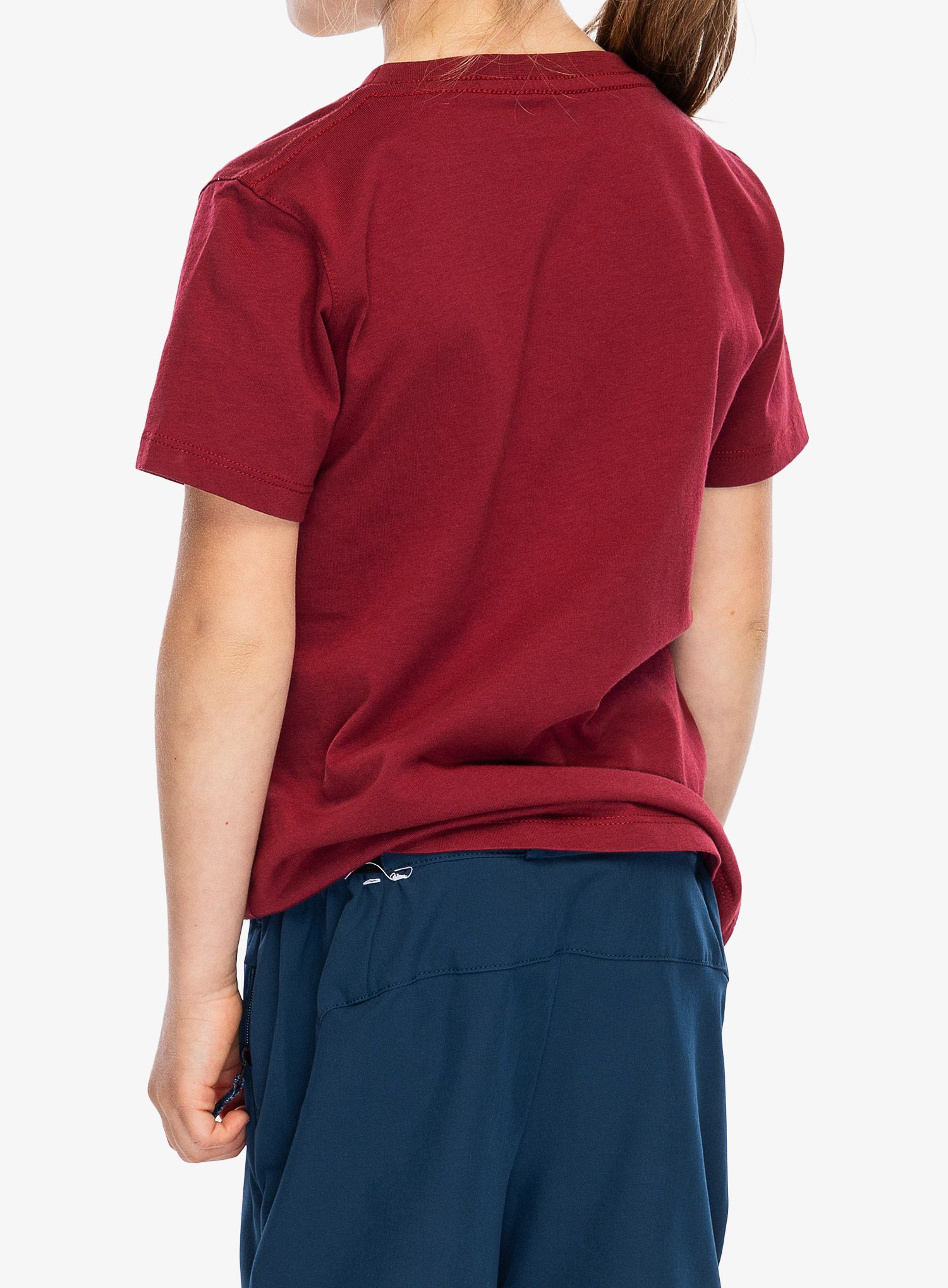 Dětské tričko Fjallraven Kids Logo T-shirt - pomegranate red