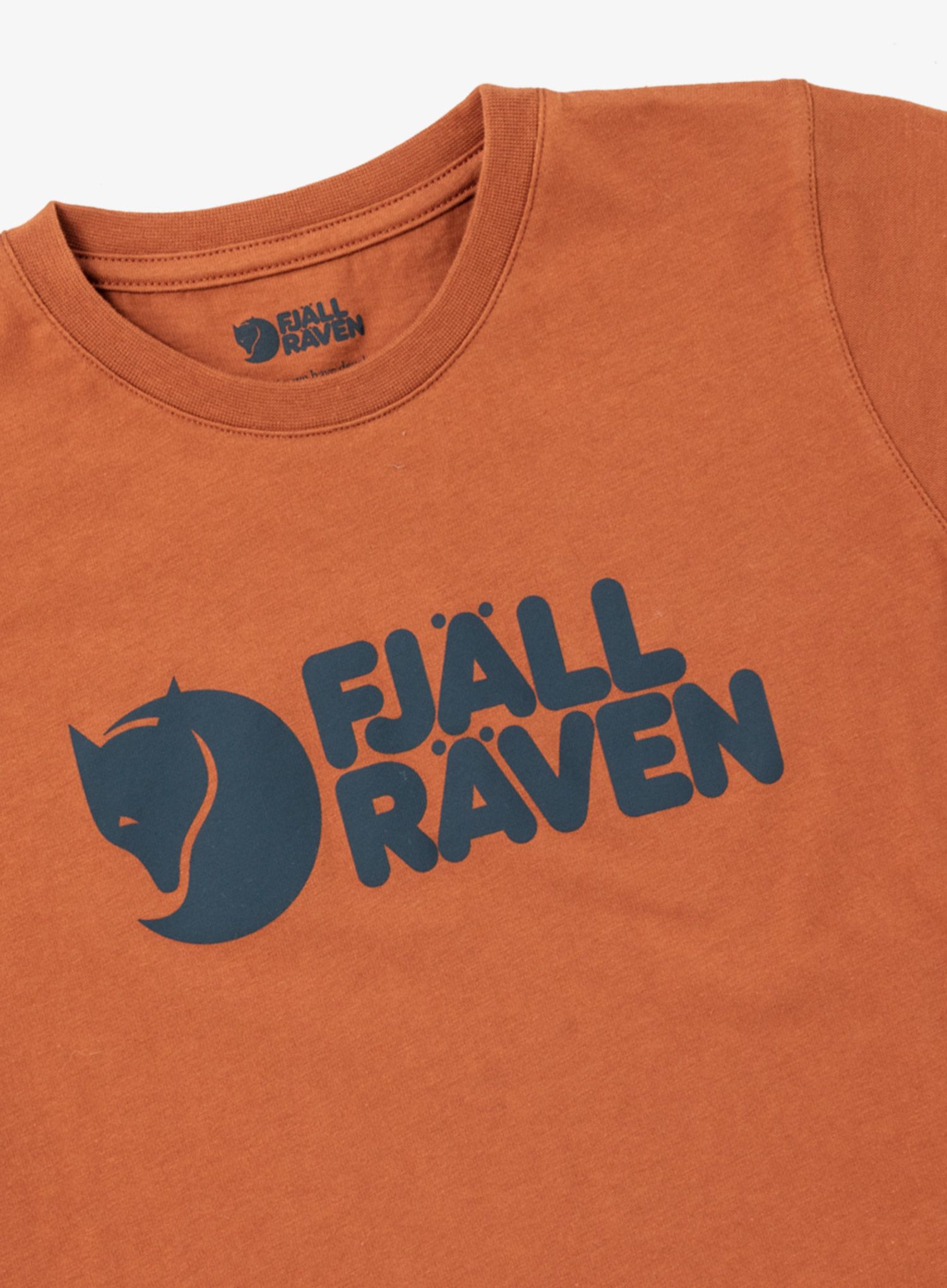 Dětské tričko Fjallraven Kids Logo T-shirt - terracotta brown