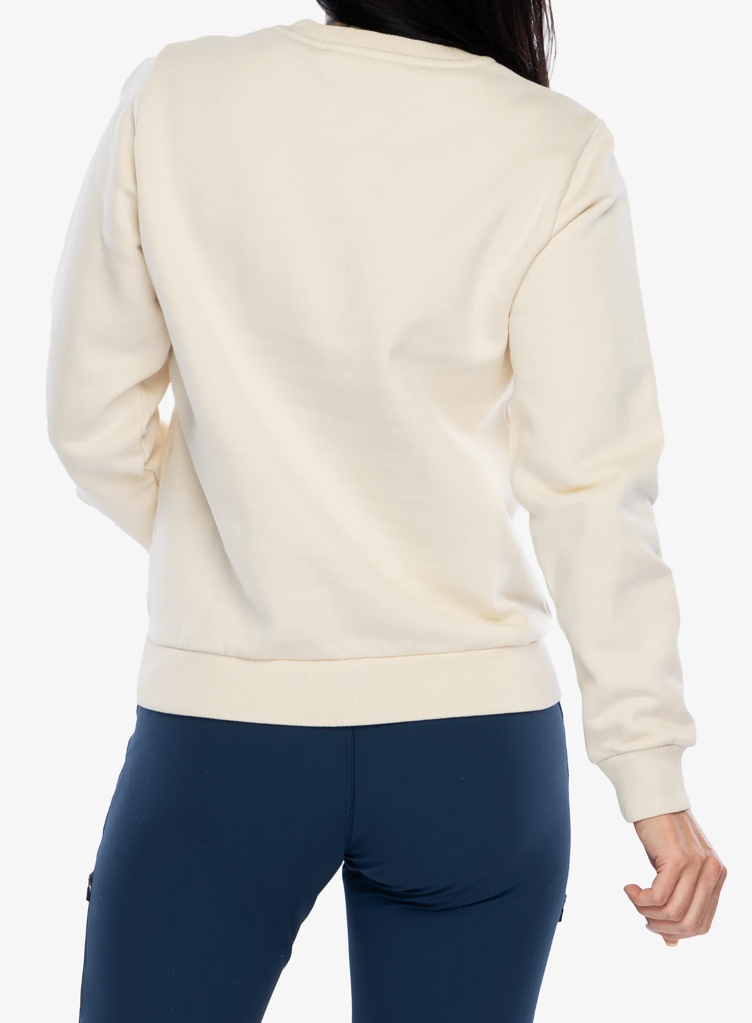 Dámská mikina Fjallraven Logo Sweater - chalk white/flame orange