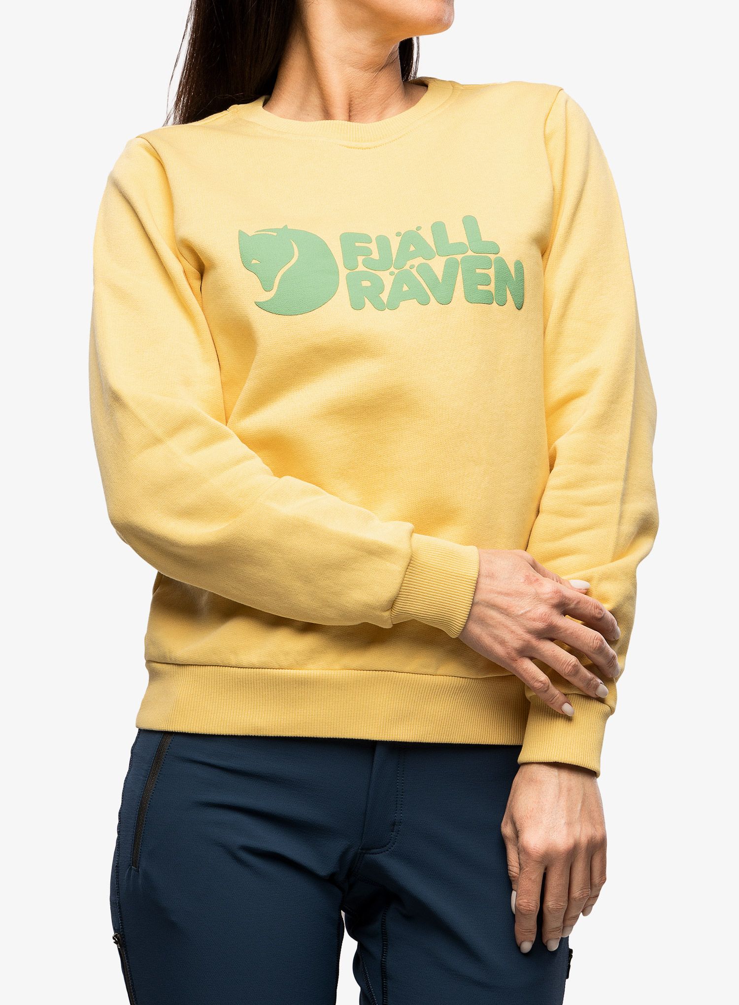 Dámská mikina Fjallraven Logo Sweater - mais yellow