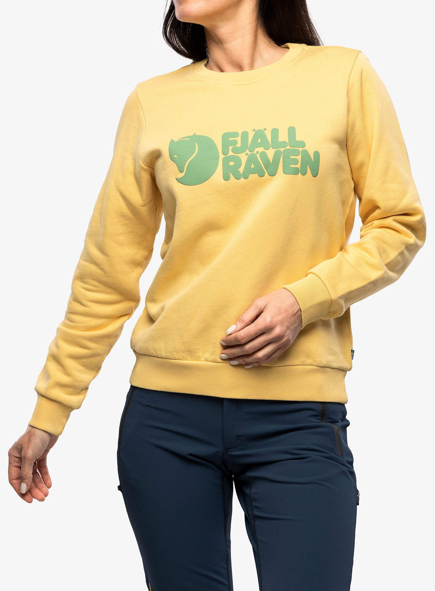 Dámská mikina Fjallraven Logo Sweater - mais yellow