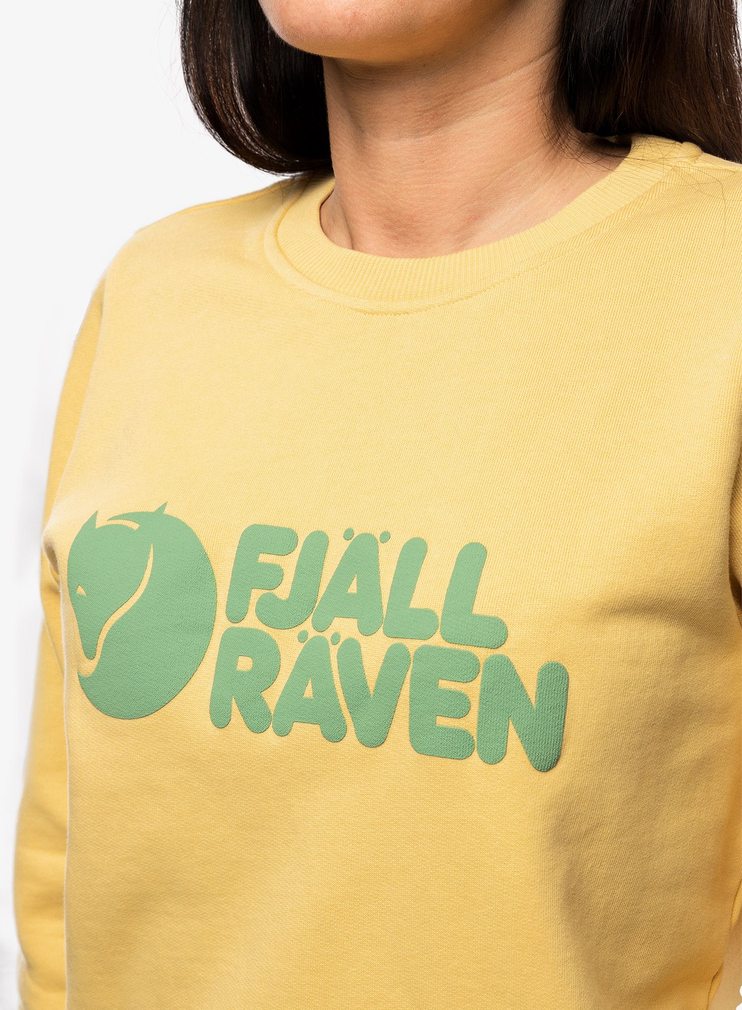 Dámská mikina Fjallraven Logo Sweater - mais yellow