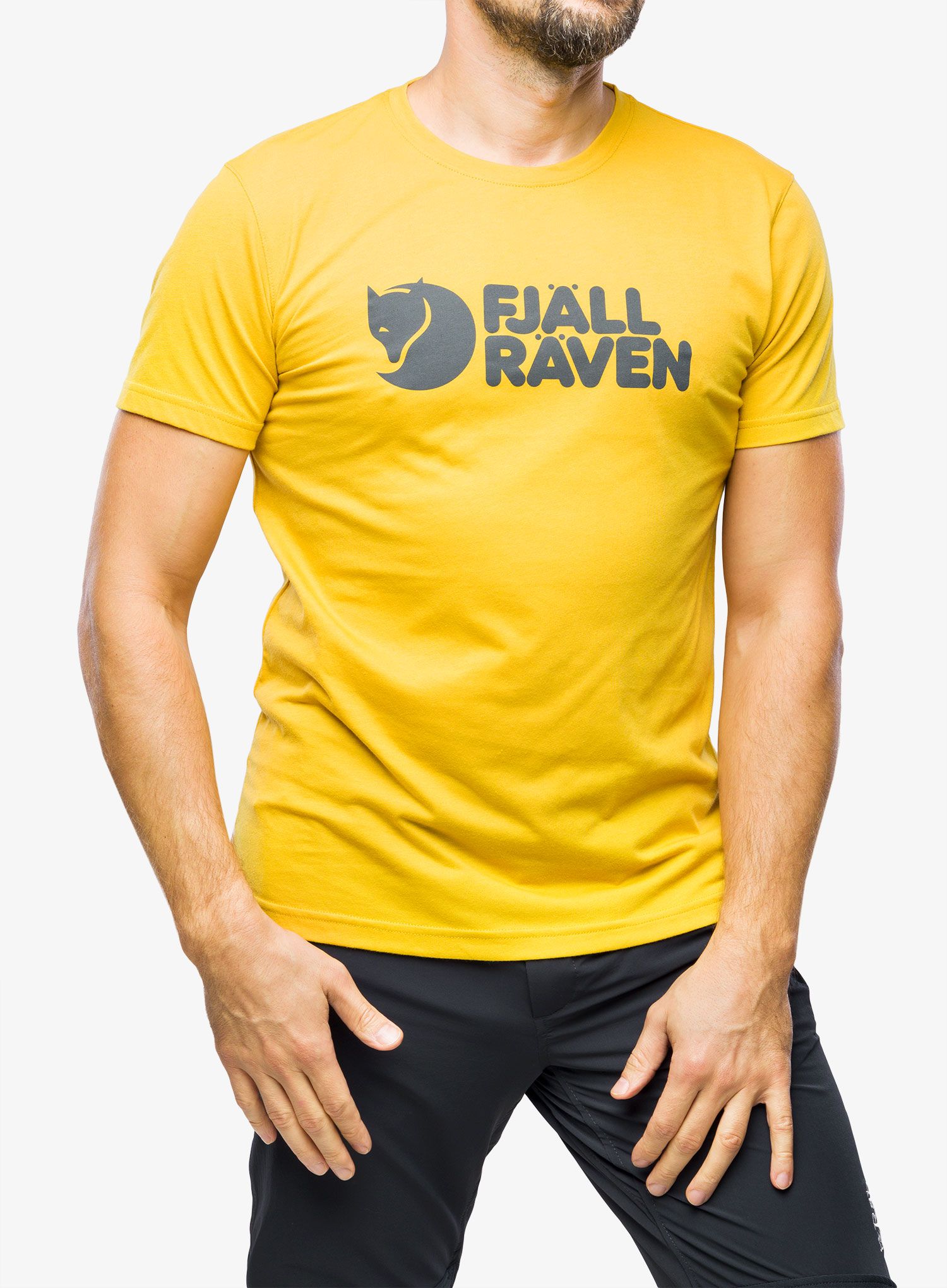 Tričko Fjallraven Logo T-shirt - ochre