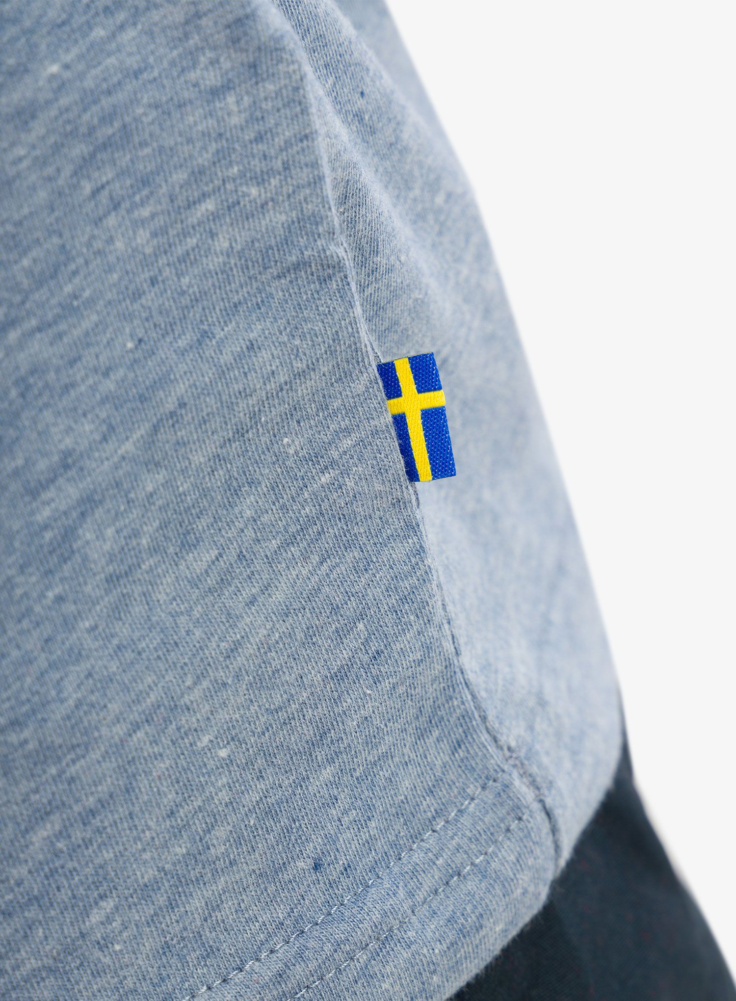 Tričko Fjallraven Logo T-shirt - uncle blue/melange