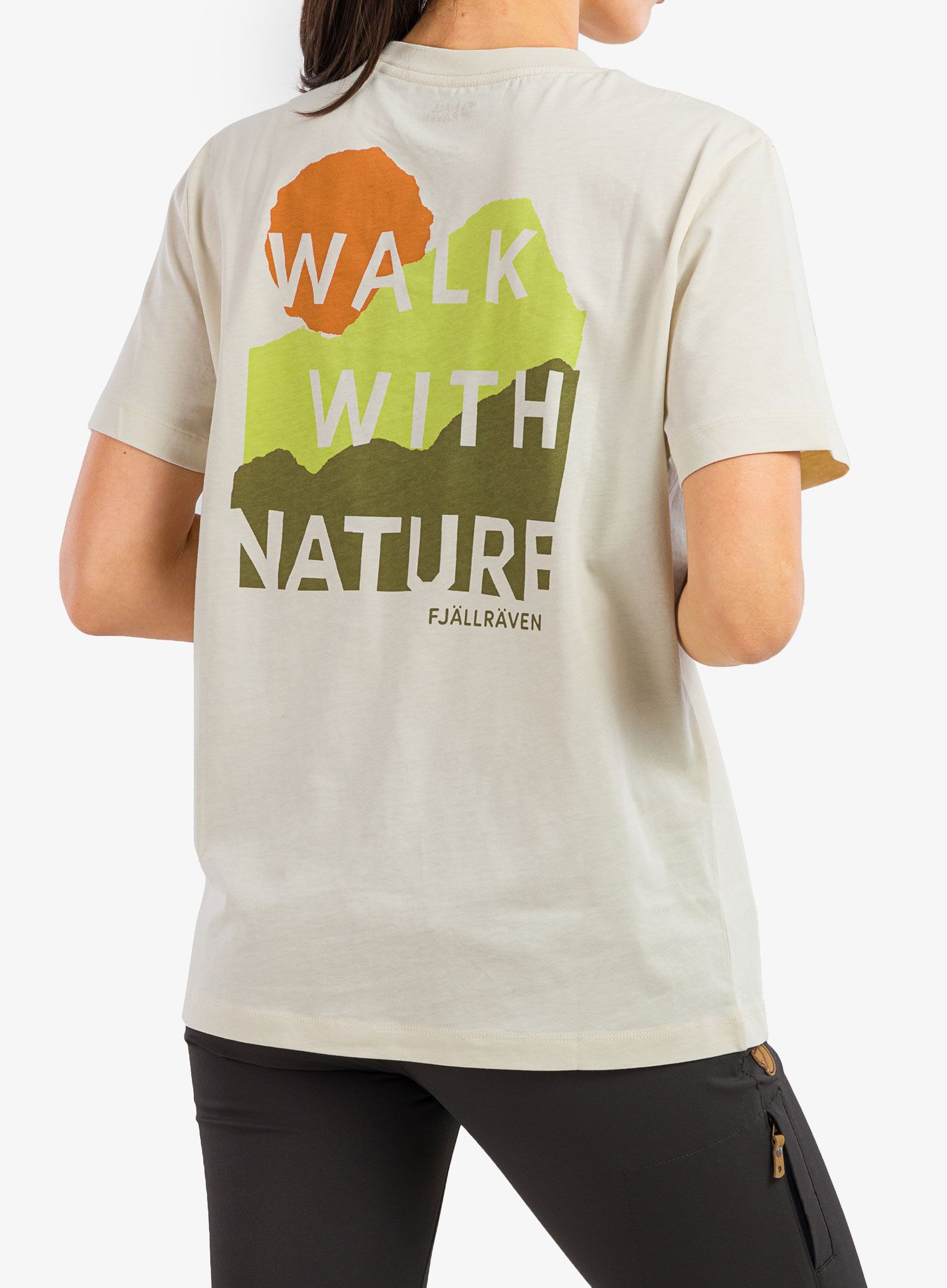 Dámské bavlněné tričko Fjallraven Nature T-shirt - chalk white