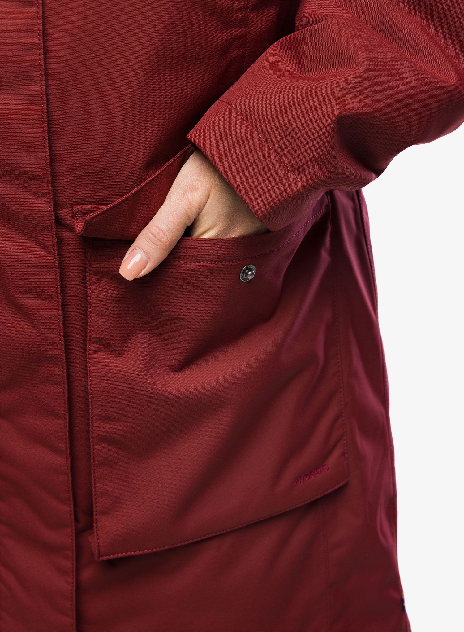 Dámská zimní parka Fjallraven Nuuk Lite Parka - bordeaux red