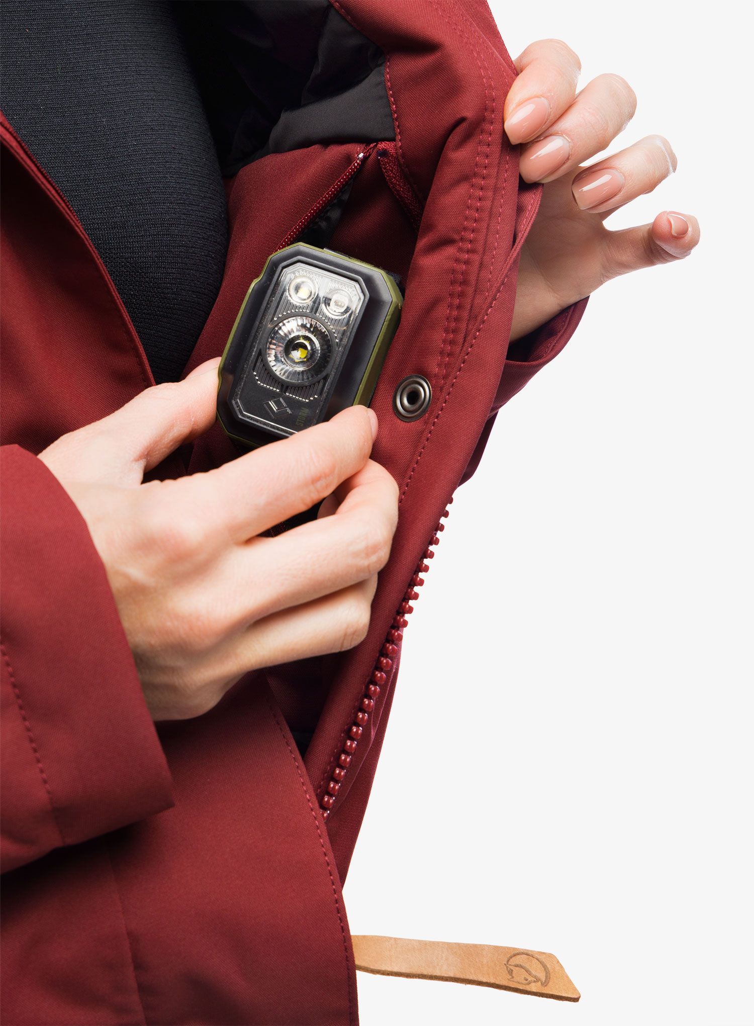 Dámská zimní parka Fjallraven Nuuk Lite Parka - bordeaux red