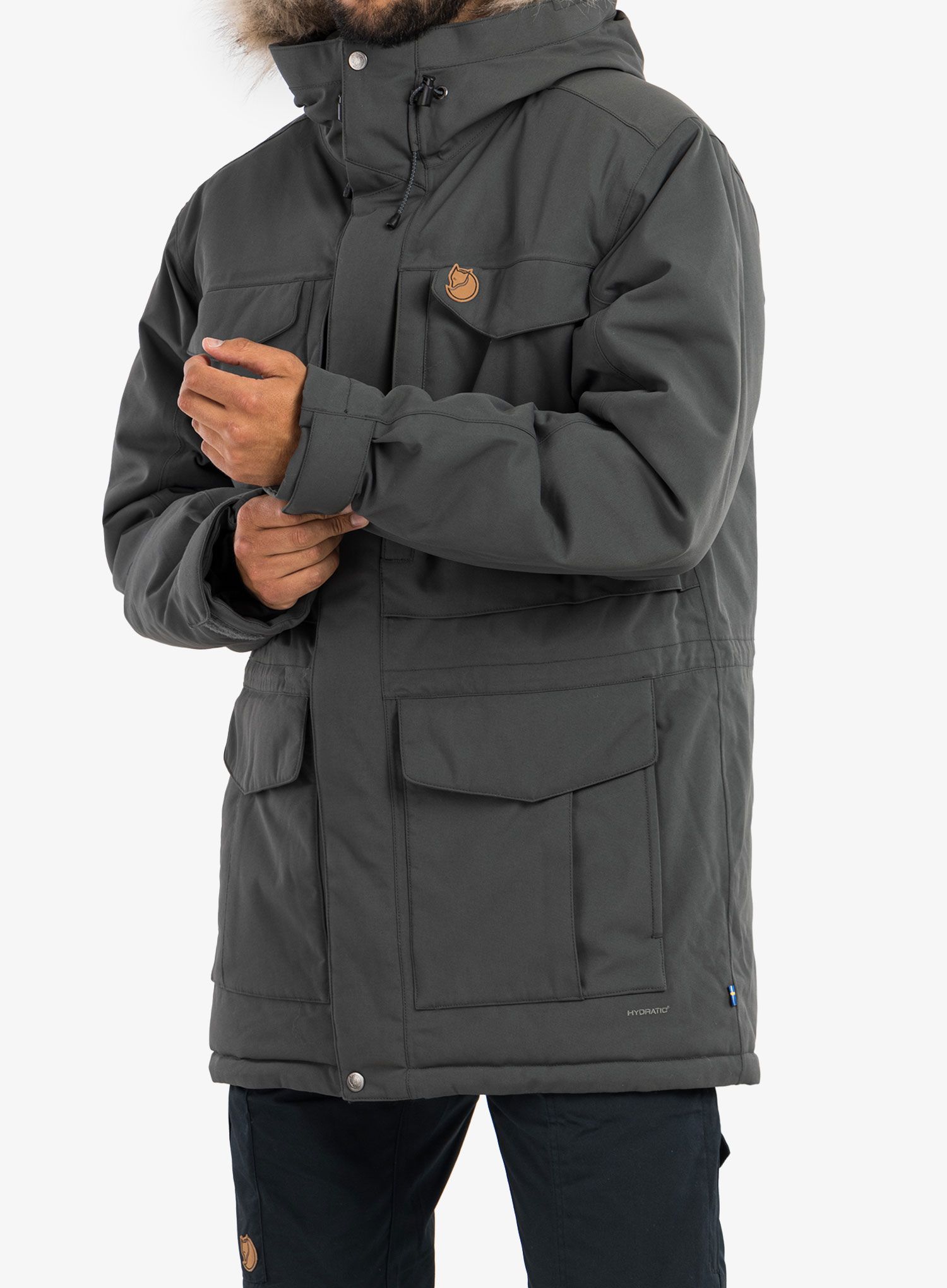 Izolovaná bundaFjallraven Nuuk Parka - basalt