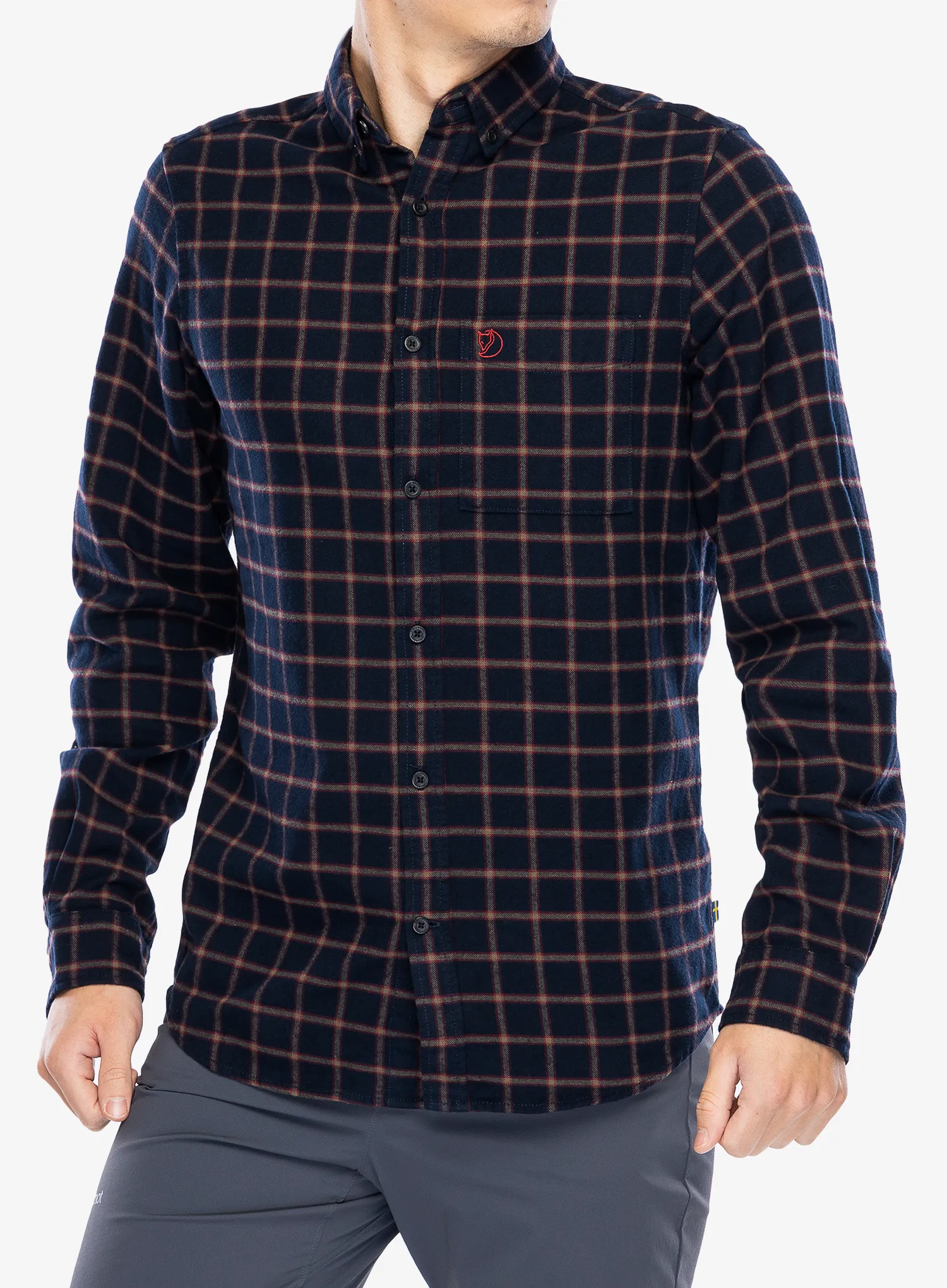 Turistická košile Fjallraven Ovik Flannel Shirt - dark navy