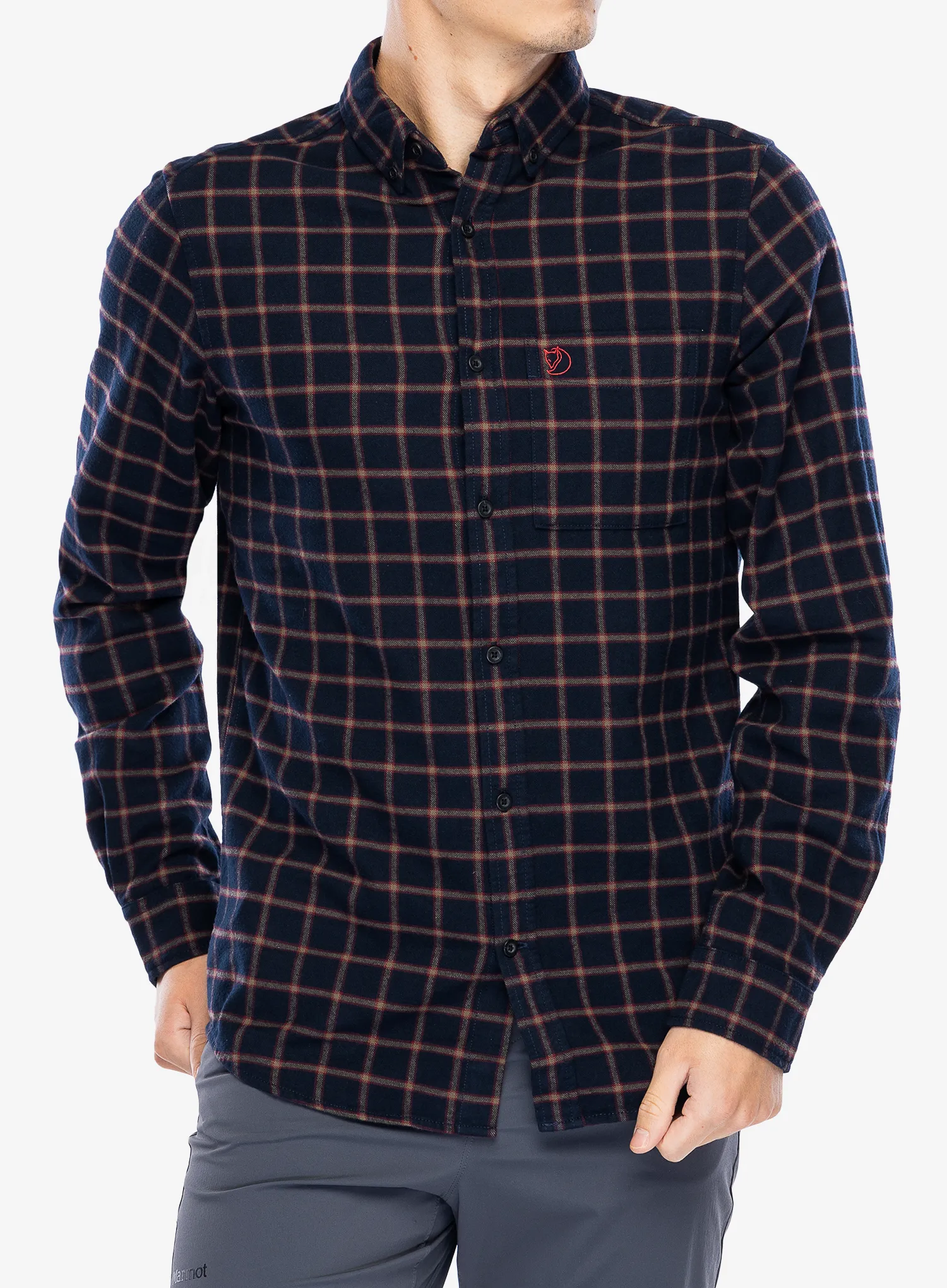 Turistická košile Fjallraven Ovik Flannel Shirt - dark navy