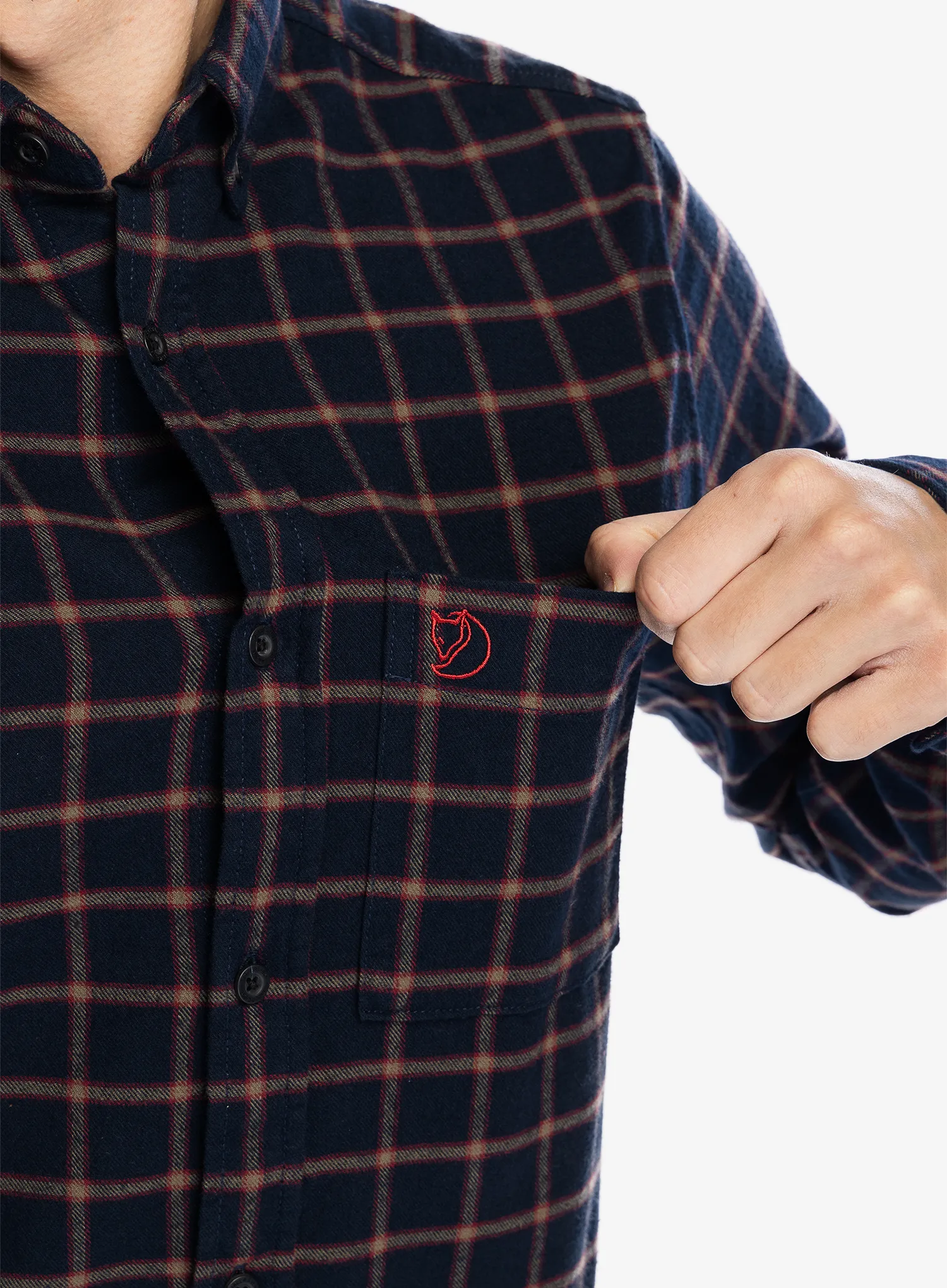 Turistická košile Fjallraven Ovik Flannel Shirt - dark navy