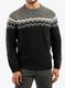 Svetr Fjallraven Ovik Knit Sweater - dark grey/grey