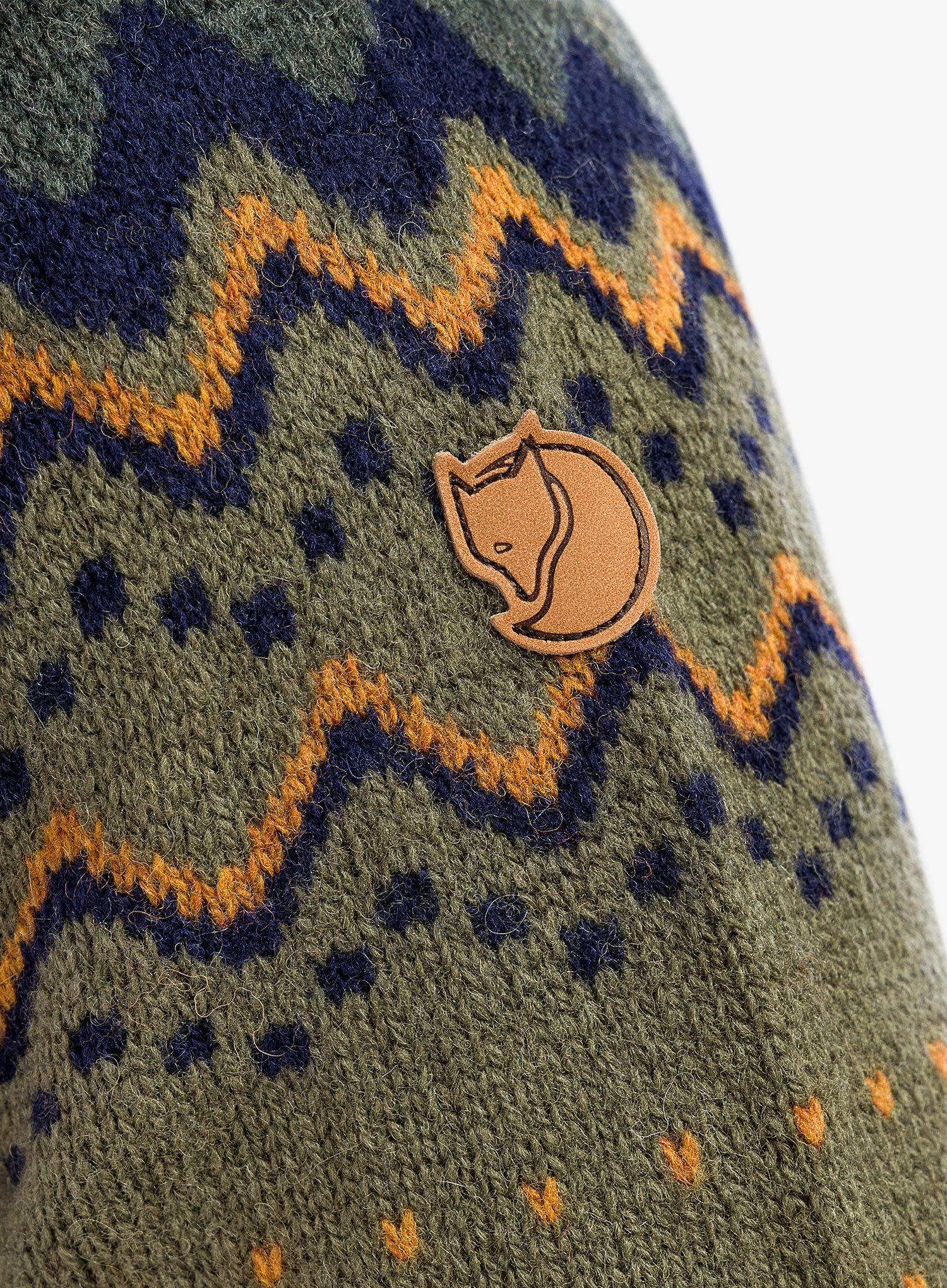 Svetr Fjallraven Ovik Knit Sweater - laurel green/deep forest