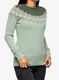 Dámský svetr Fjallraven Ovik Knit Sweater - misty green/deep patina