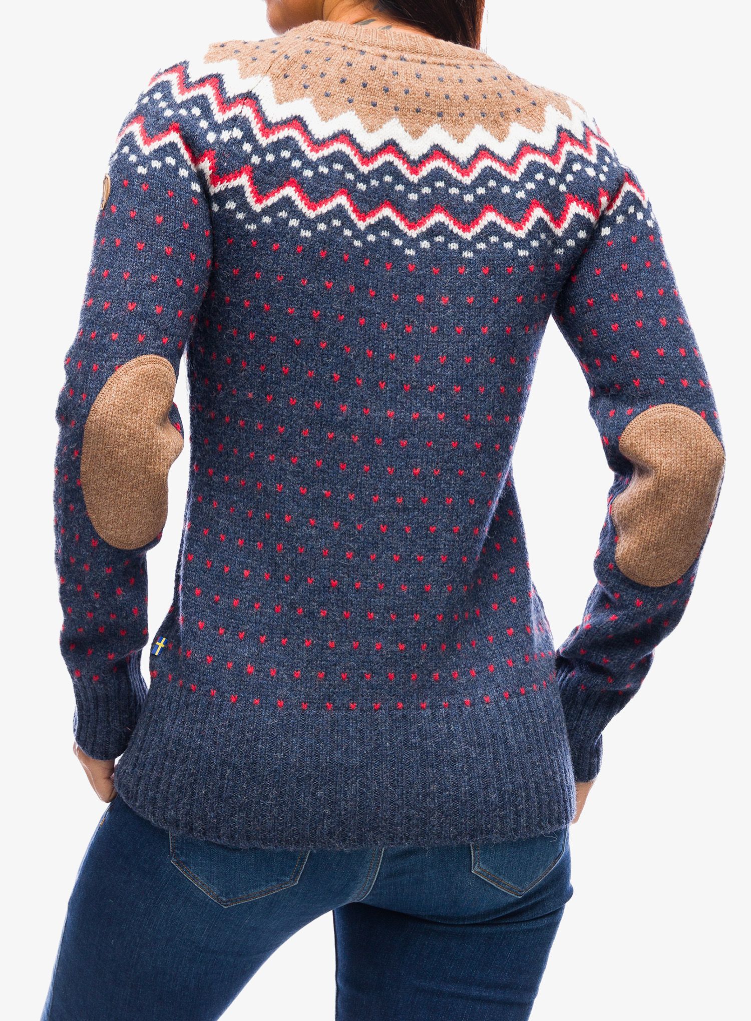 Dámský svetr Fjallraven Ovik Knit Sweater - navy