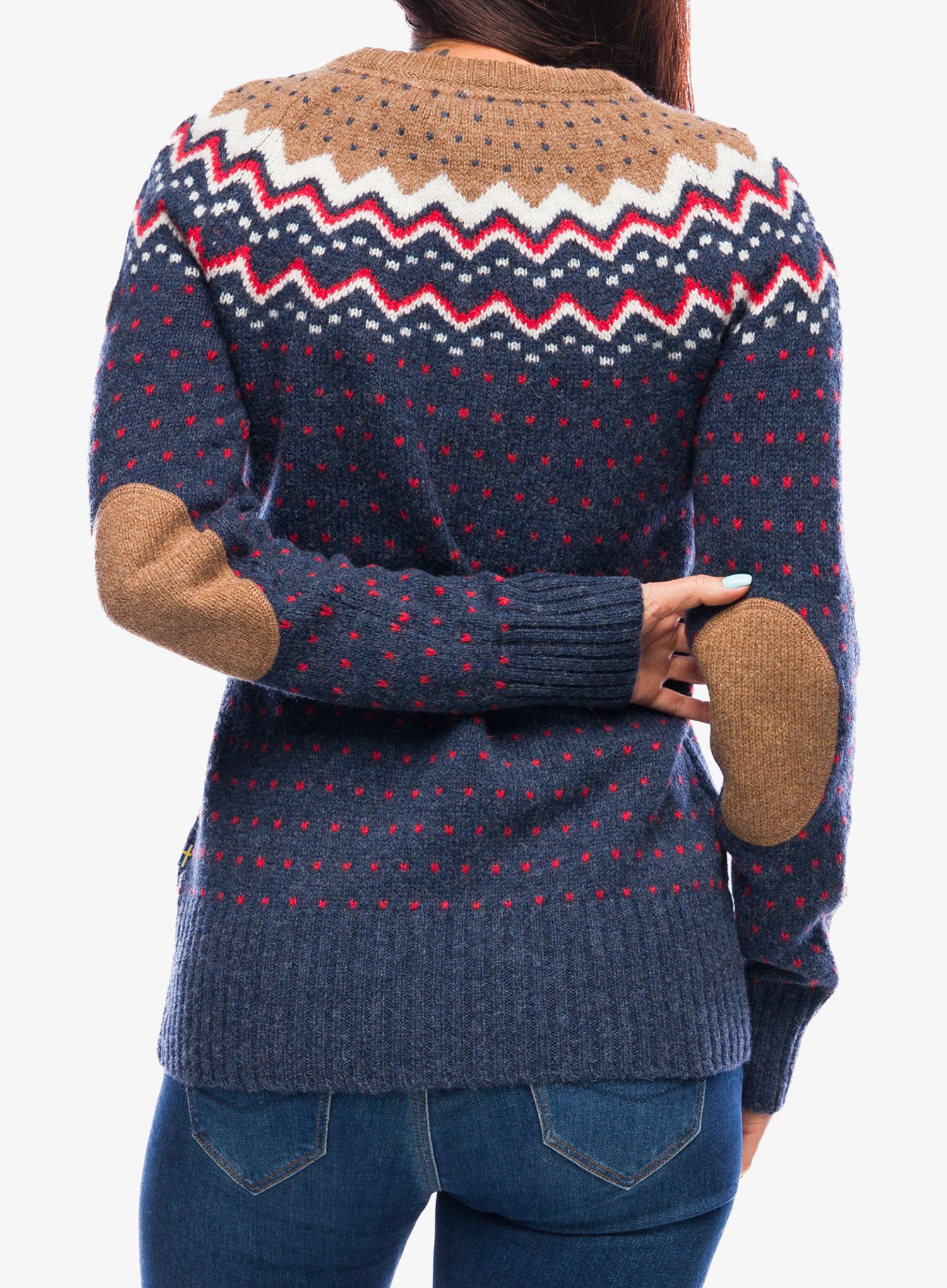 Dámský svetr Fjallraven Ovik Knit Sweater - navy