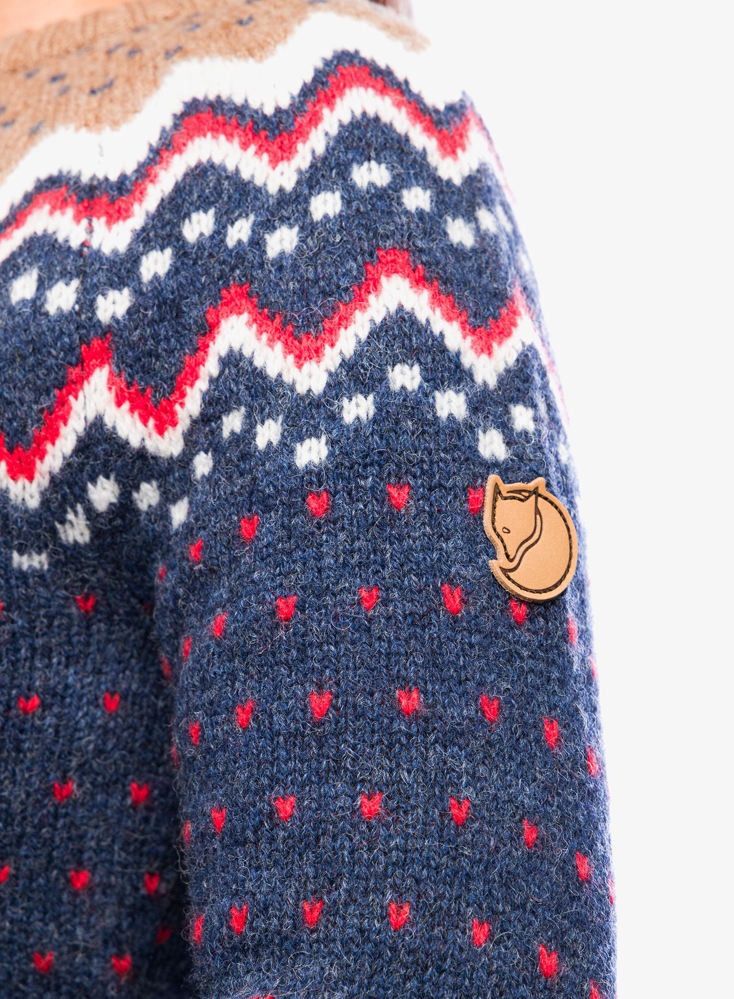 Dámský svetr Fjallraven Ovik Knit Sweater - navy