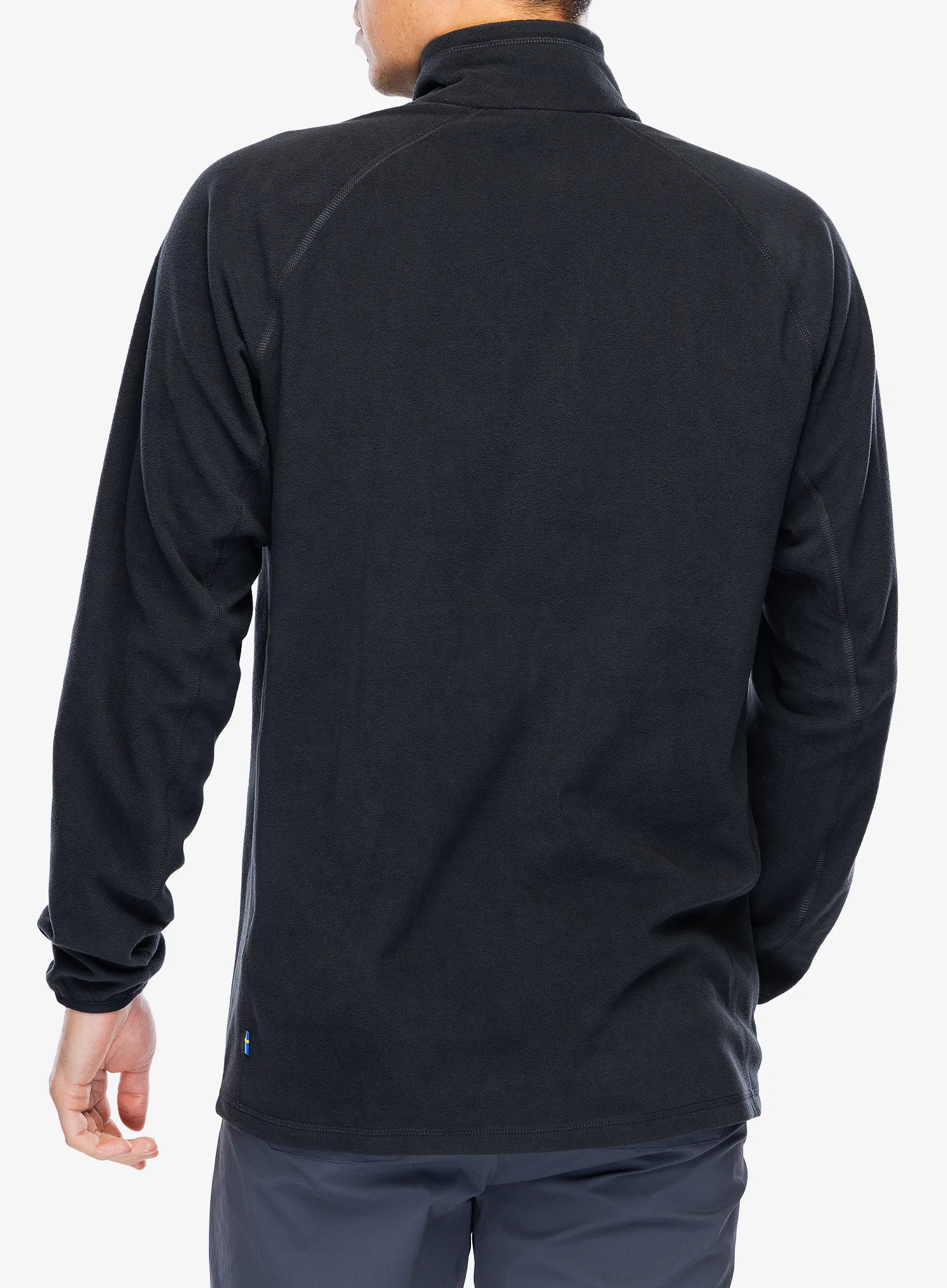 Fleece mikina Fjallraven Ovik Lite Fleece Half Zip - black