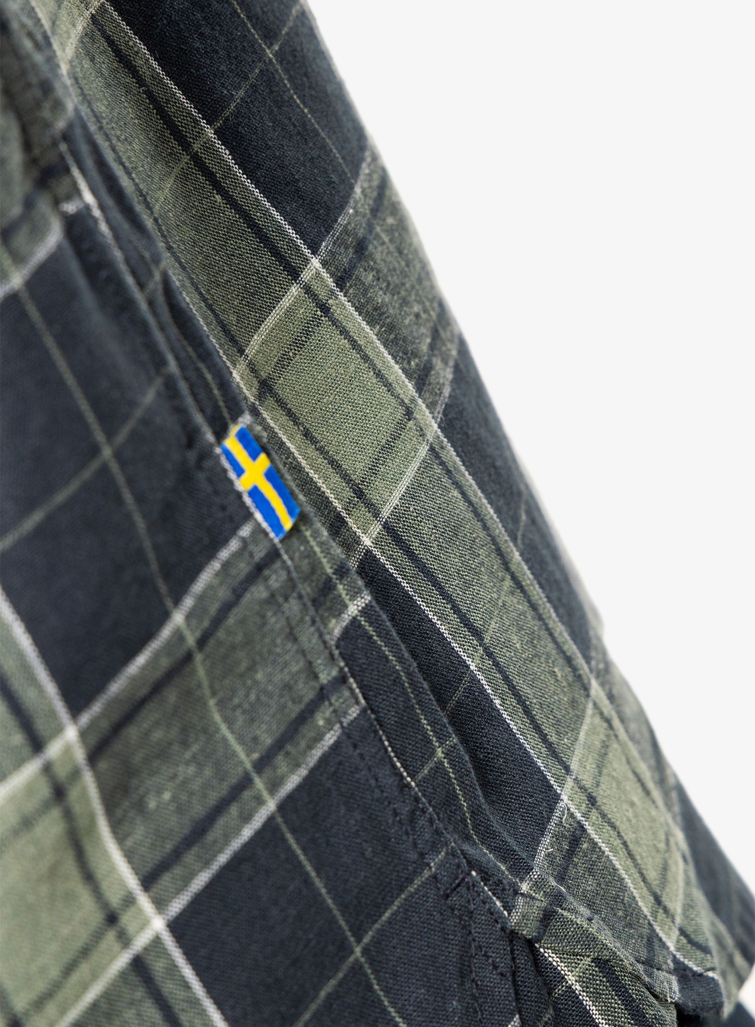 Košile Fjallraven Ovik Travel Shirt S/S - dark navy/patina green
