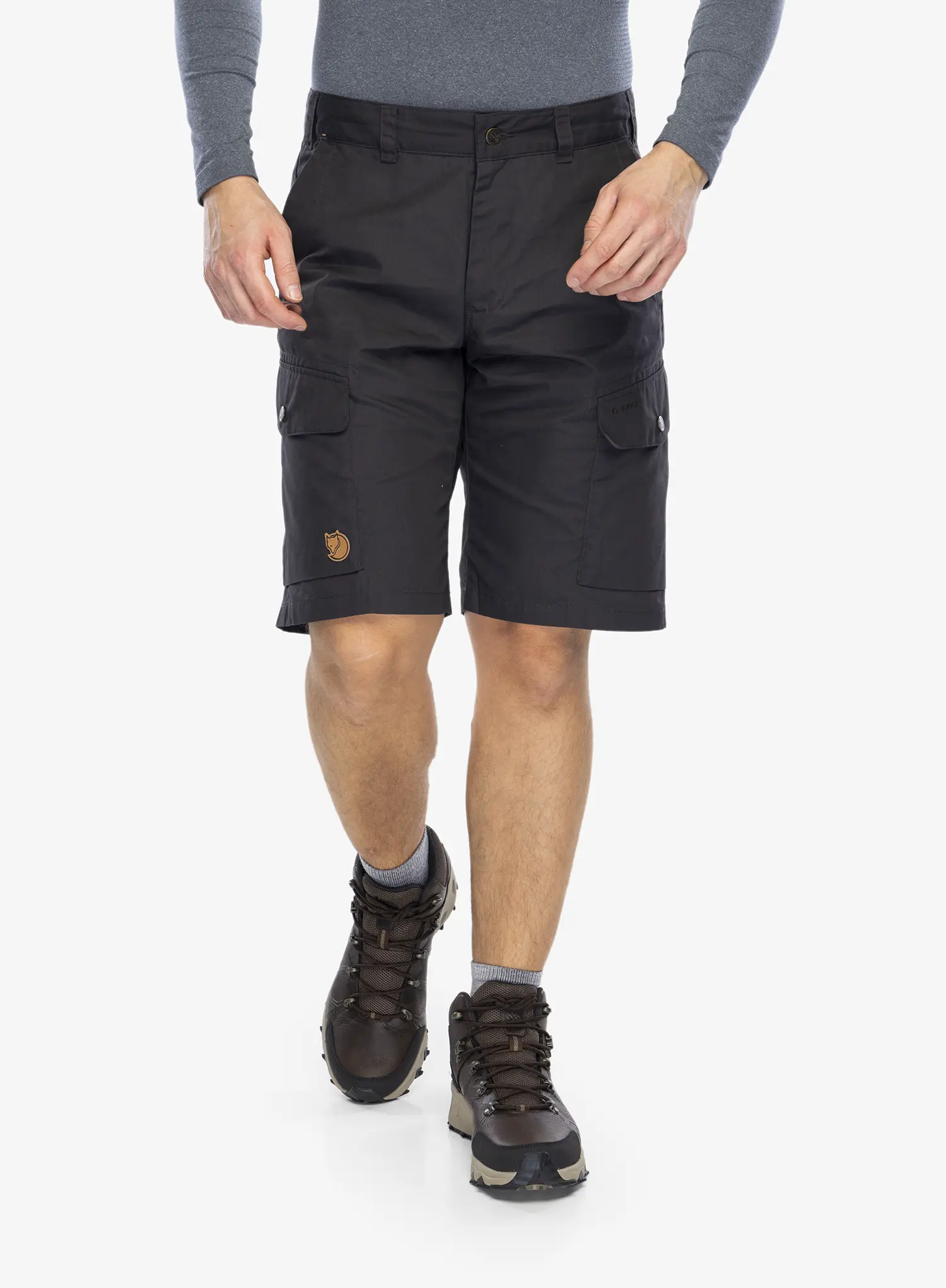 Pánské turistické kraťasy Fjallraven Ruaha Shorts - dark grey
