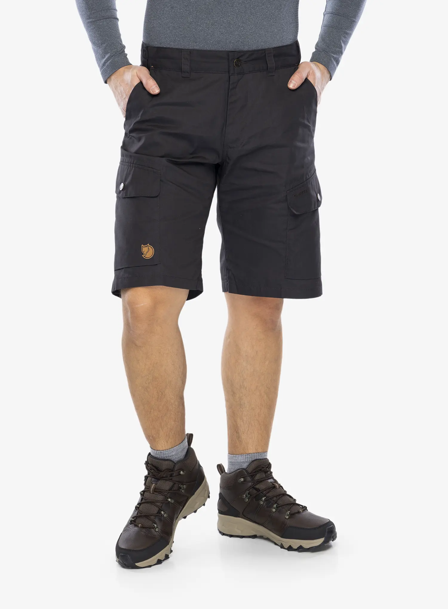 Pánské turistické kraťasy Fjallraven Ruaha Shorts - dark grey
