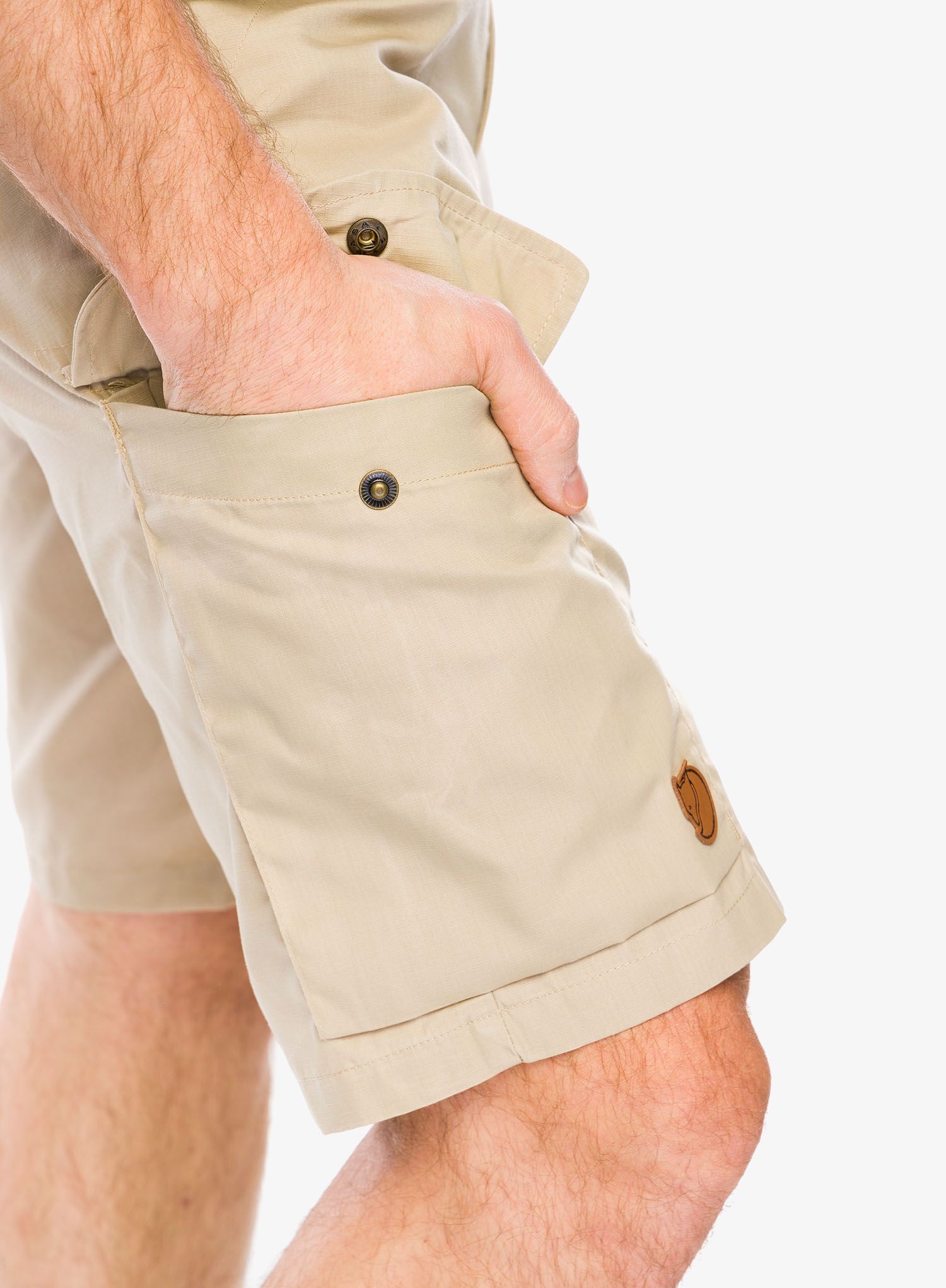 Outdoorové kraťasy Fjallraven Ruaha Shorts - fossil