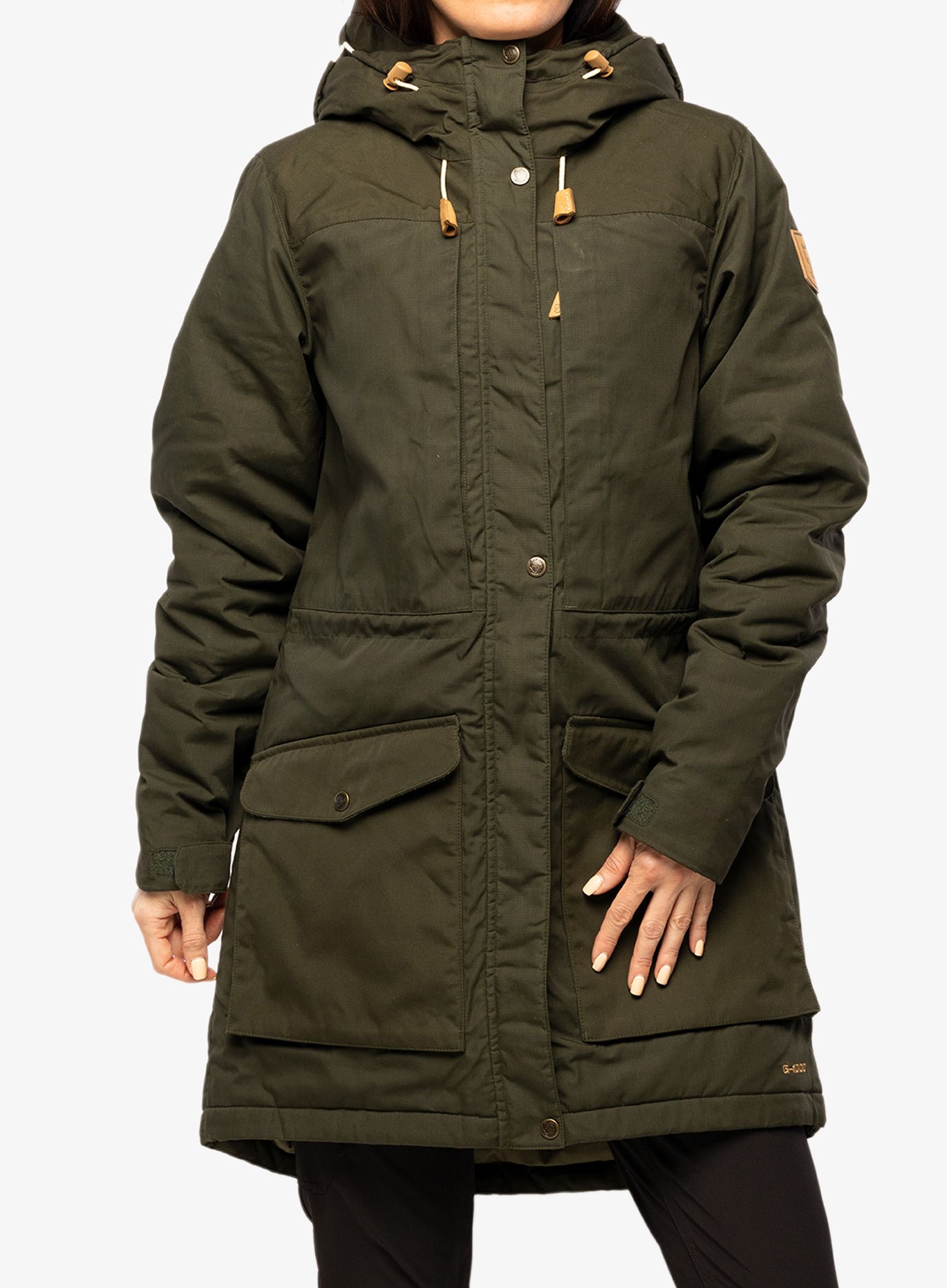 Dámský kabát Fjallraven Singi Wool Padded Parka - deep forest