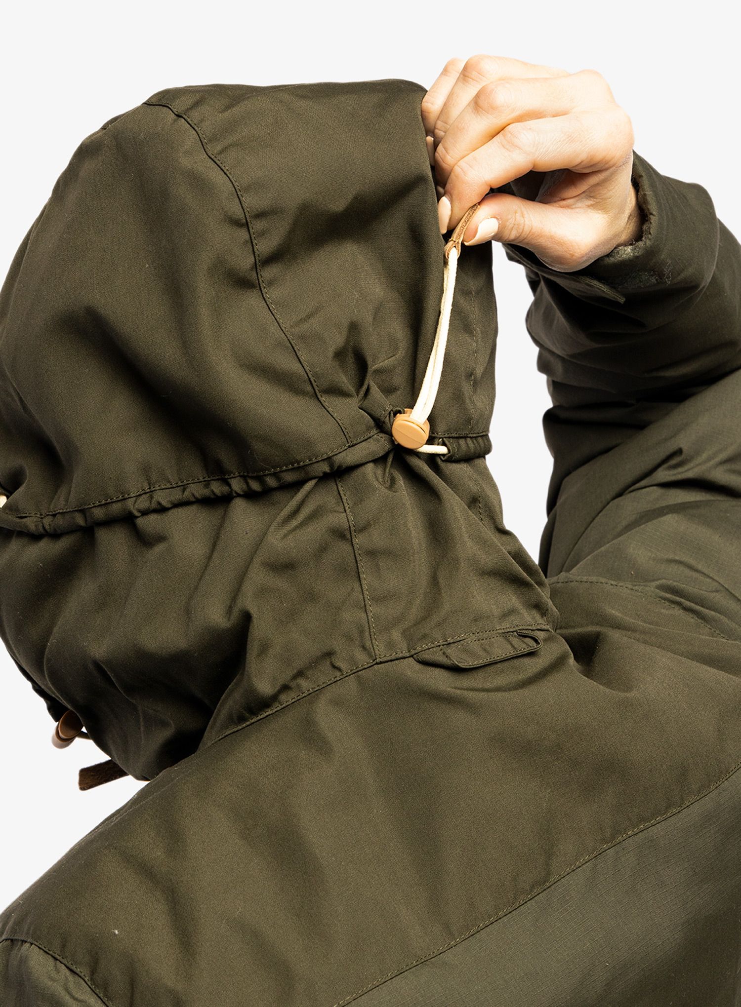 Dámský kabát Fjallraven Singi Wool Padded Parka - deep forest