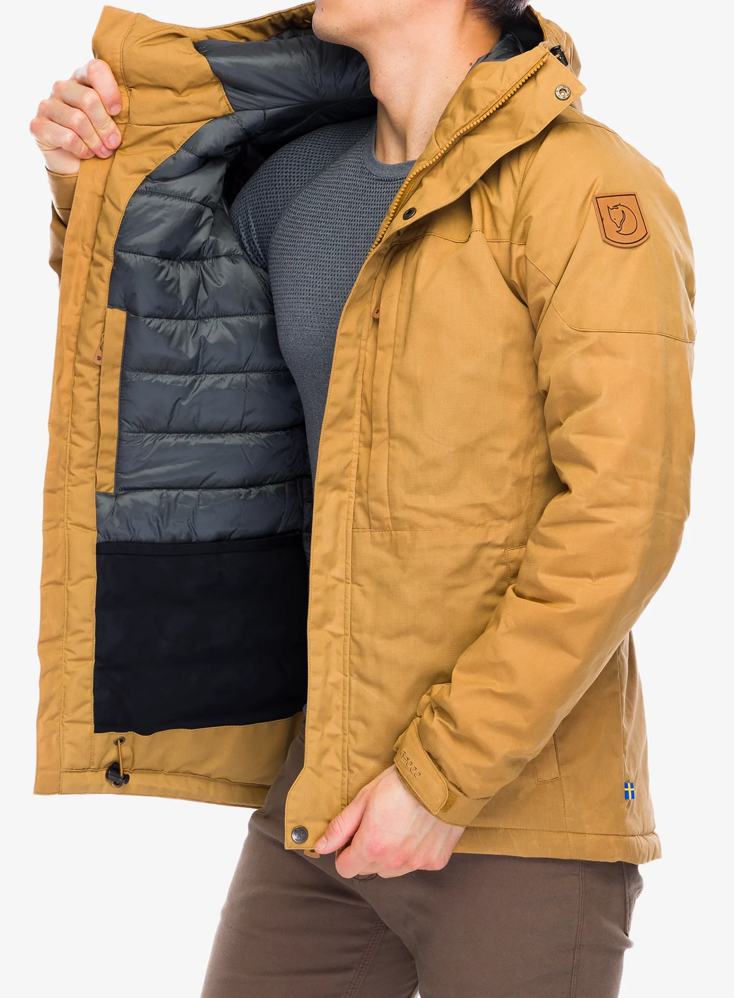 Zimní bunda Fjallraven Skogso Padded Jacket - buckwheat brown