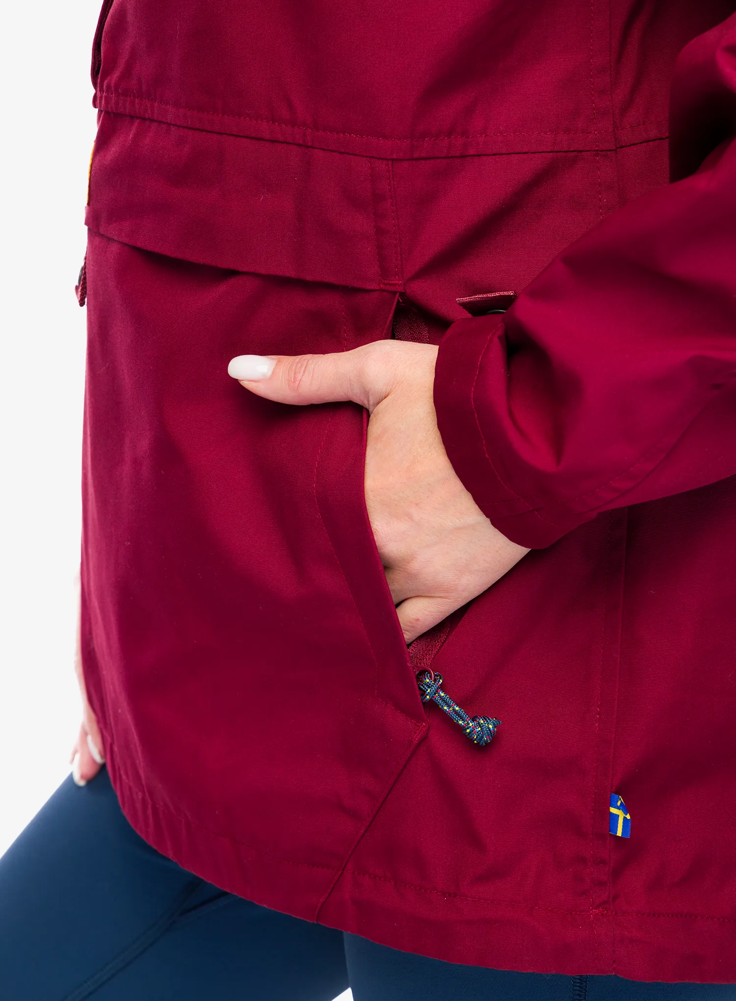 Dámská bunda Fjallraven Vardag Anorak - bordeaux red