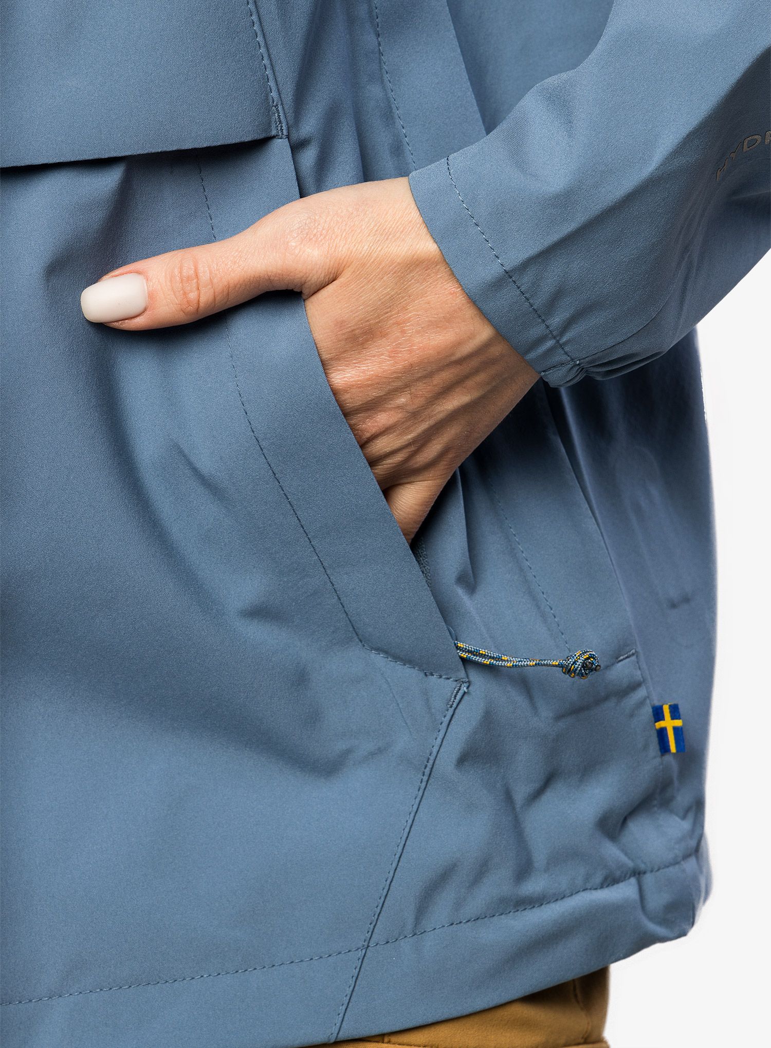 Dámská bunda do deště Fjallraven Vardag Hydratic Anorak - dawn blue
