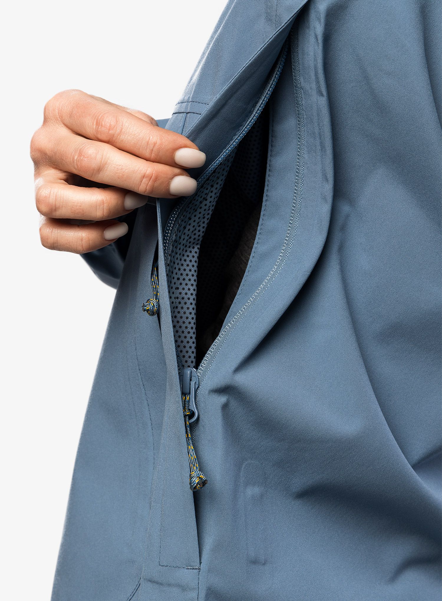 Dámská bunda do deště Fjallraven Vardag Hydratic Anorak - dawn blue