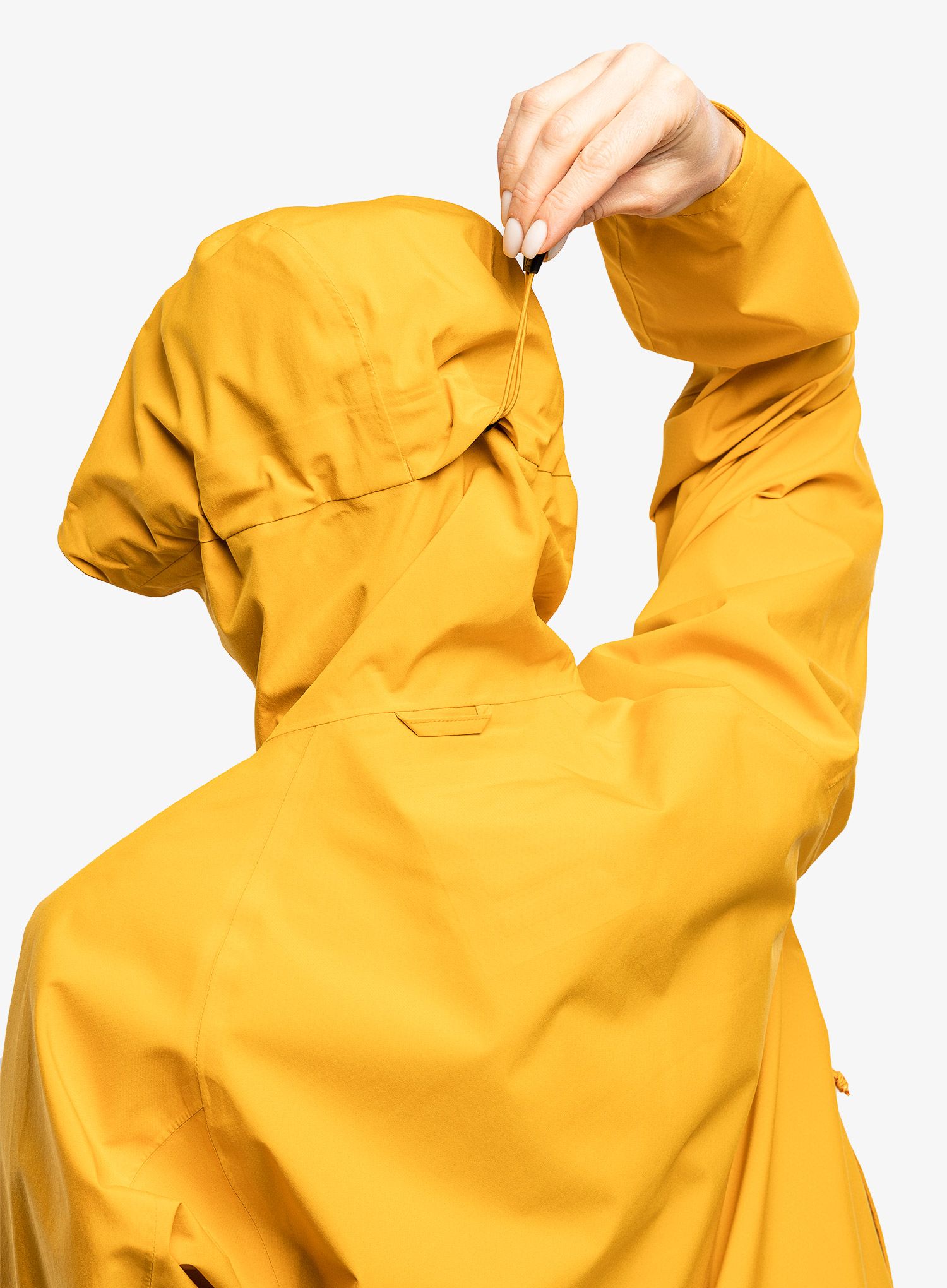 Dámská bunda do deště Fjallraven Vardag Hydratic Anorak - mustard yellow