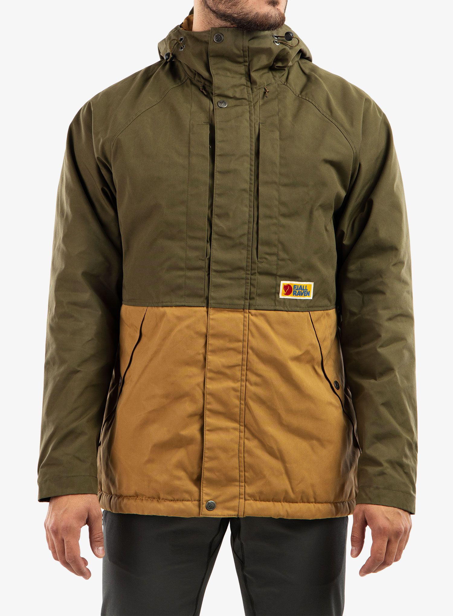 Izolovaná bunda Fjallraven Vardag Lite Padded Jacket - green/brown