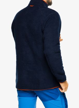 Fleecová bunda Fjallraven Vardag Pile Fleece - navy/autumn leaf