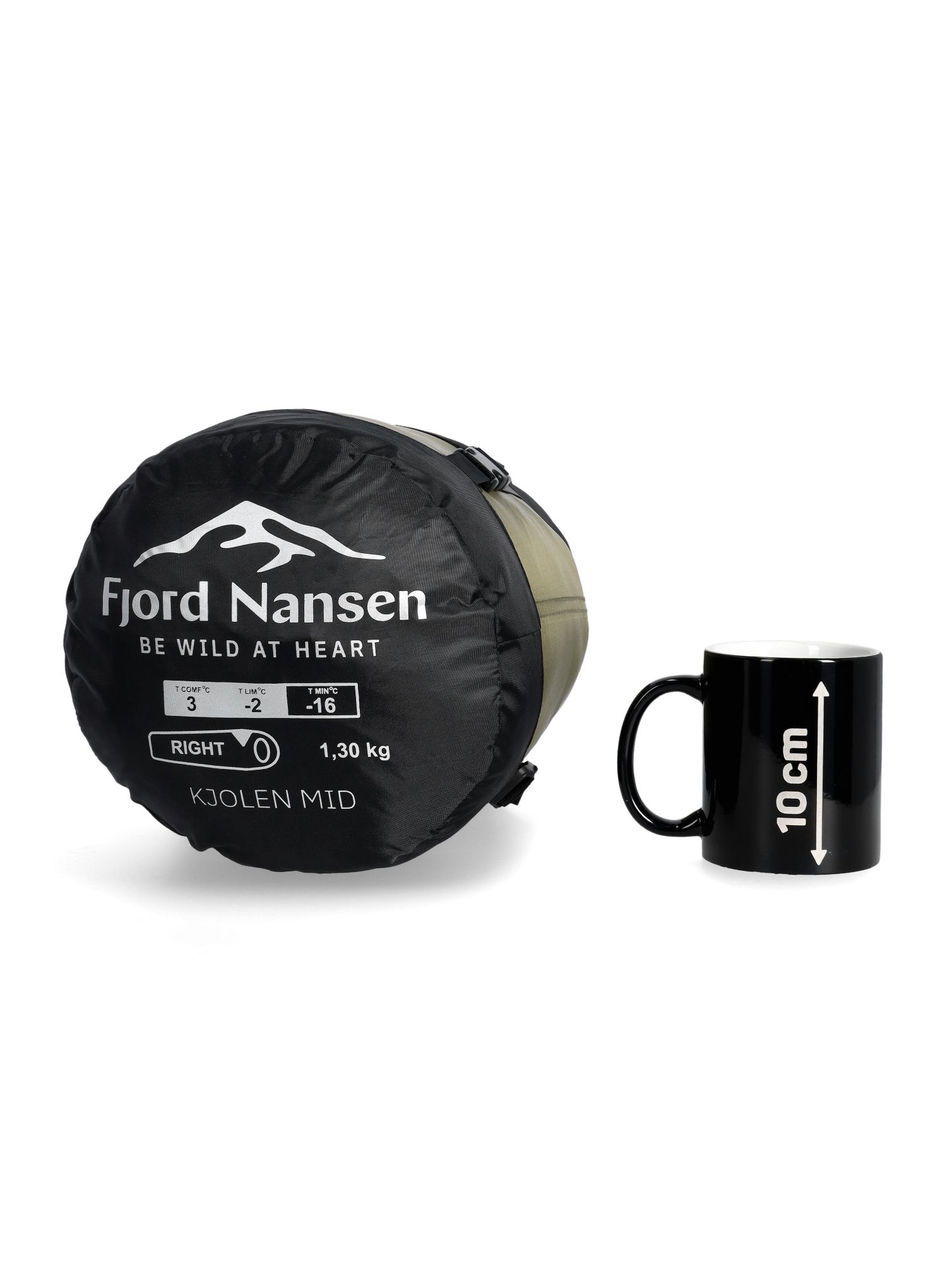 Spacák Fjord Nansen Kjolen Mid (178 cm) - olive drab
