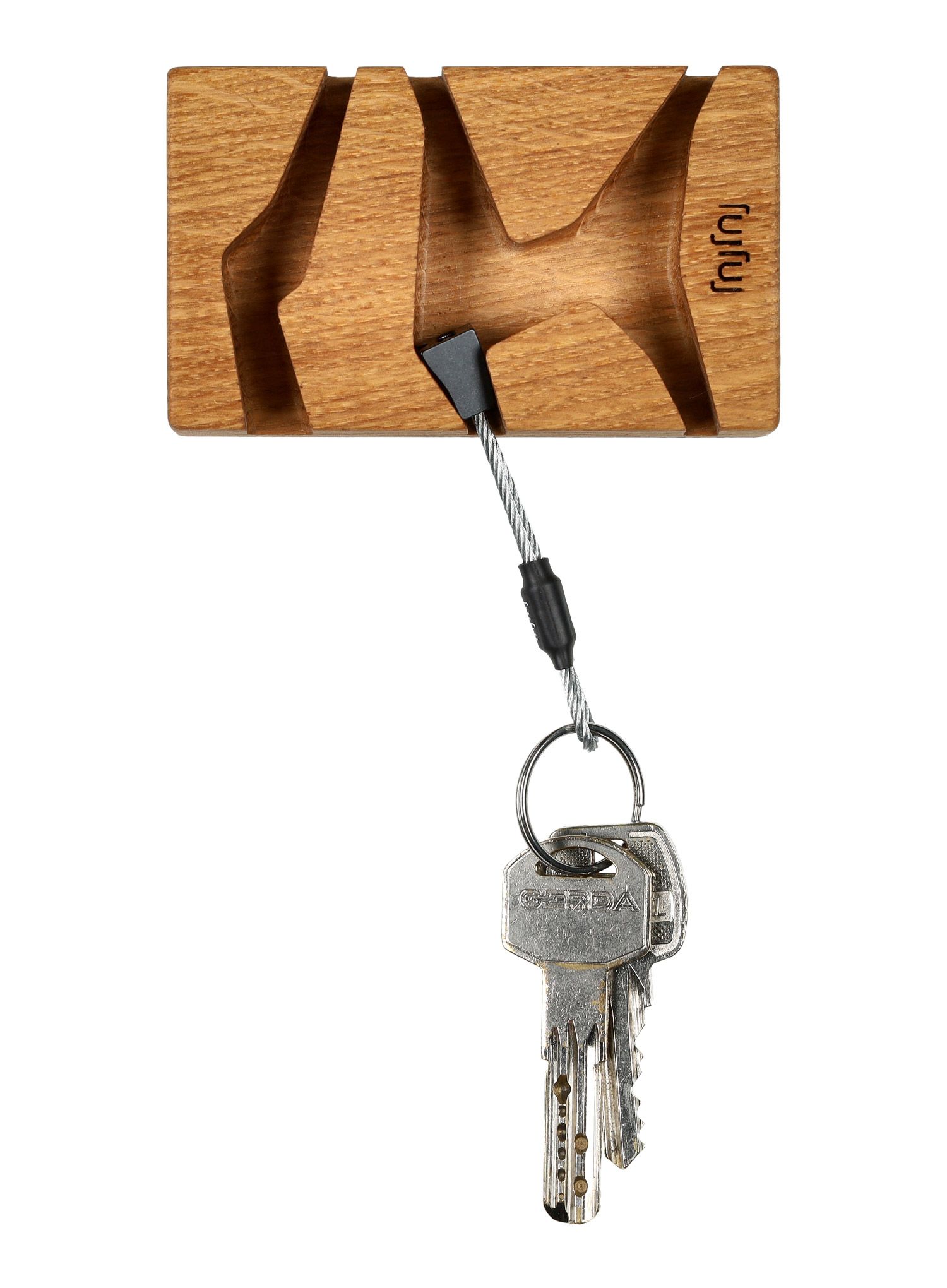 Věšák na klíče FujFuj Oak Wood Gentelman Mini 2