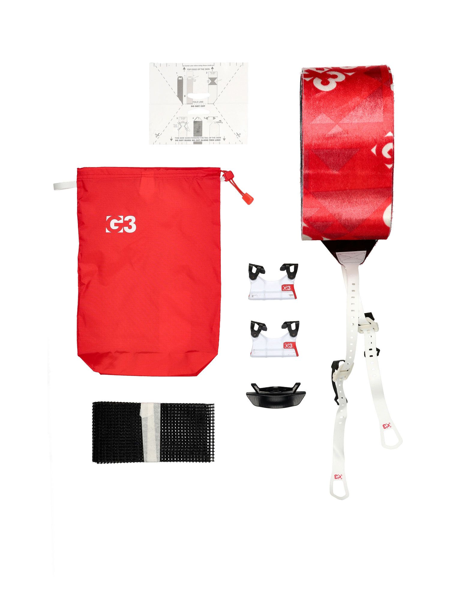 Stoupací pásy G3 Escapist Universal 120 mm - red/red